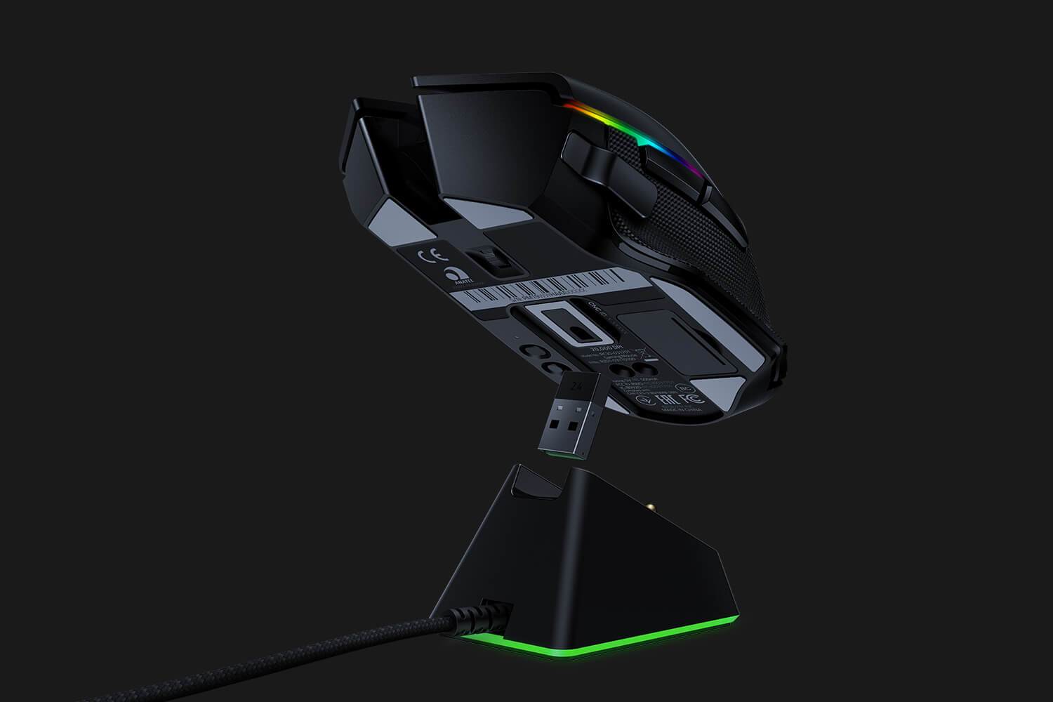 Razer Basilisk Ultimate, rechts, Optisch, 20000 DPI, Schwarz