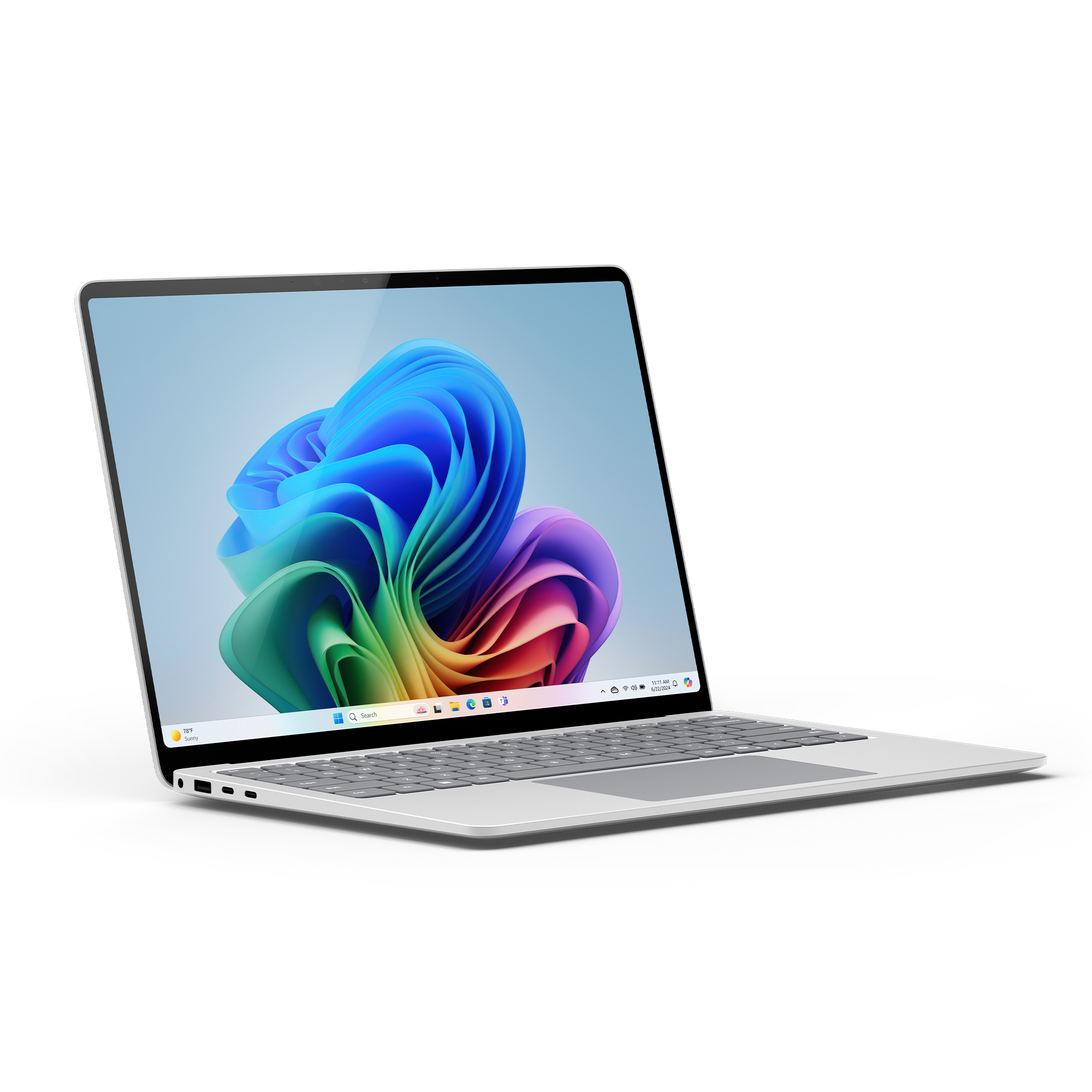 Microsoft Surface Laptop platinum, 13.8"Touch, Snapdragon X Plus, 16GB RAM, 512GB SSD, W11H