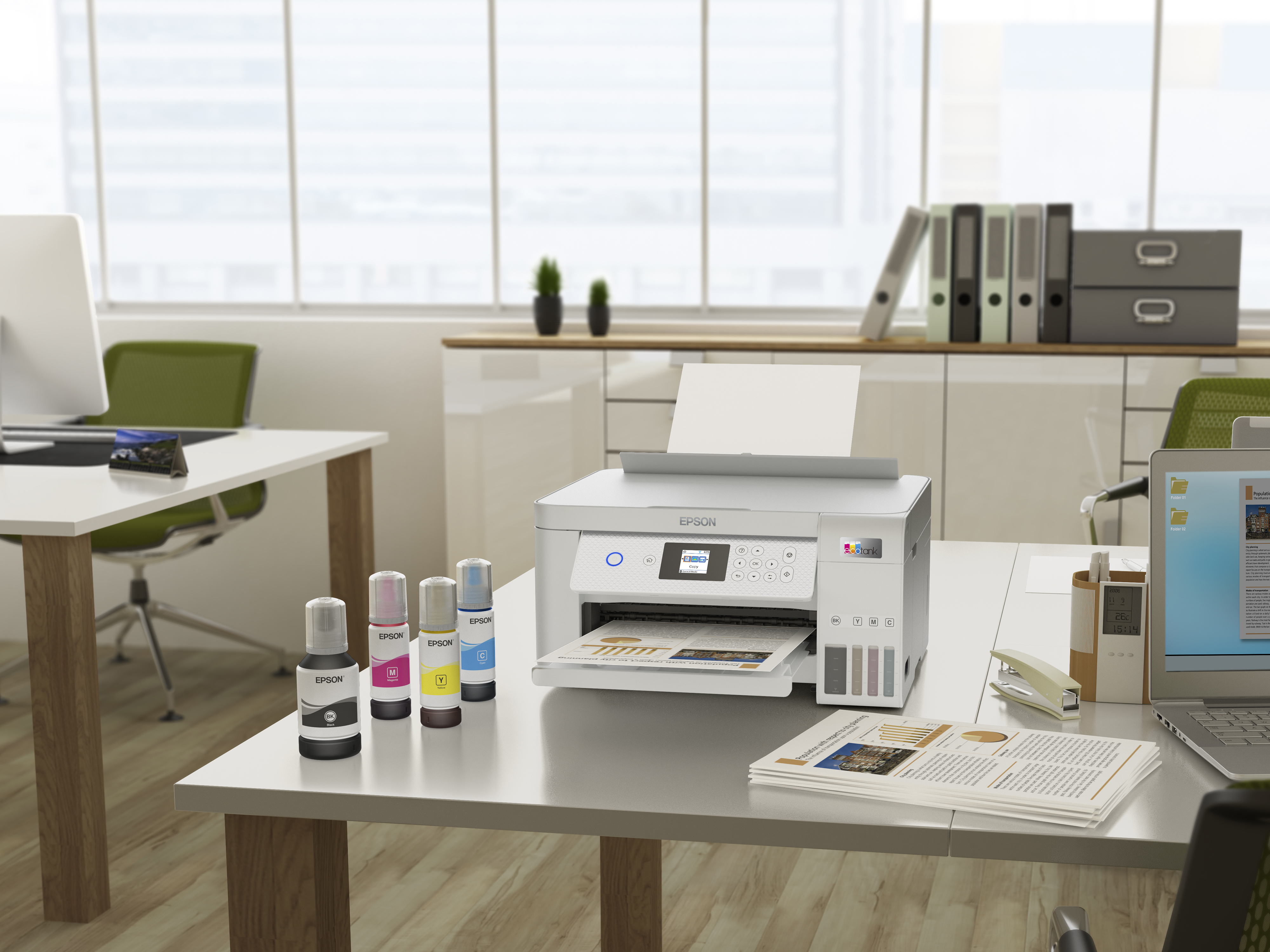 Epson EcoTank ET-2856 - Multifunktionsdrucker - Farbe - Tintenstrahl - wiederbefüllbar - A4 (Medien)