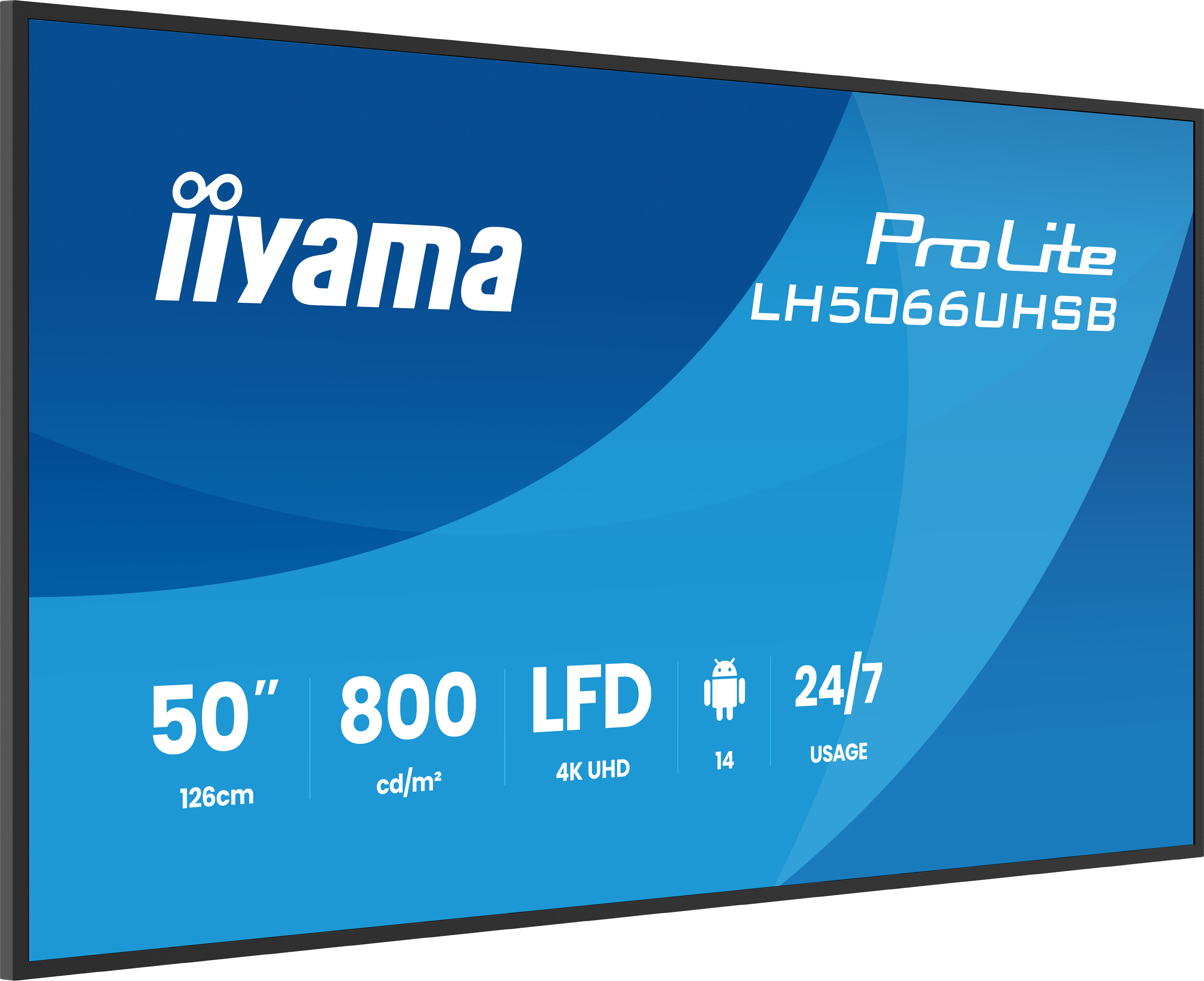Iiyama ProLite LH5066UHSB-B1AG - 126 cm (49.5")