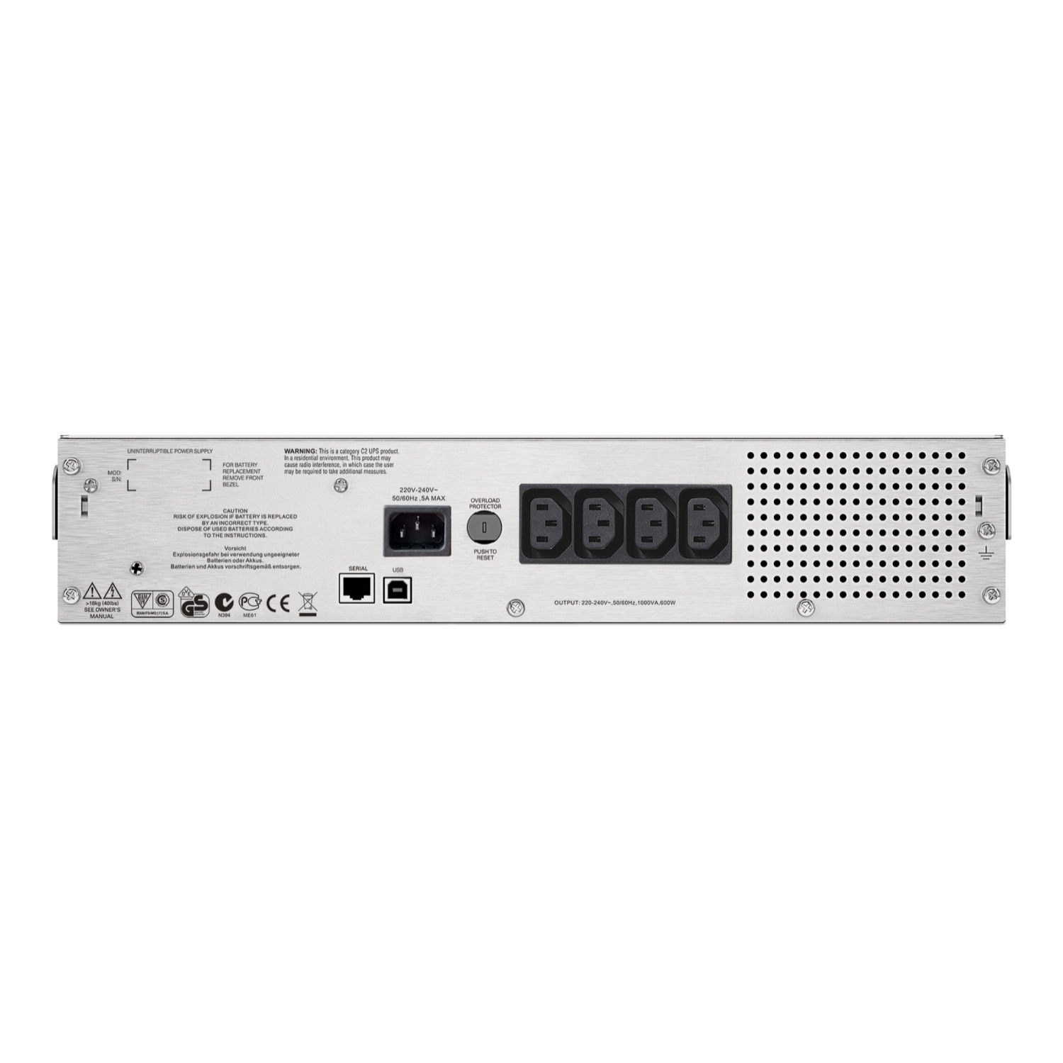 APC Smart-UPS C 1000VA 2U LCD - USV (Rack - einbaufähig)