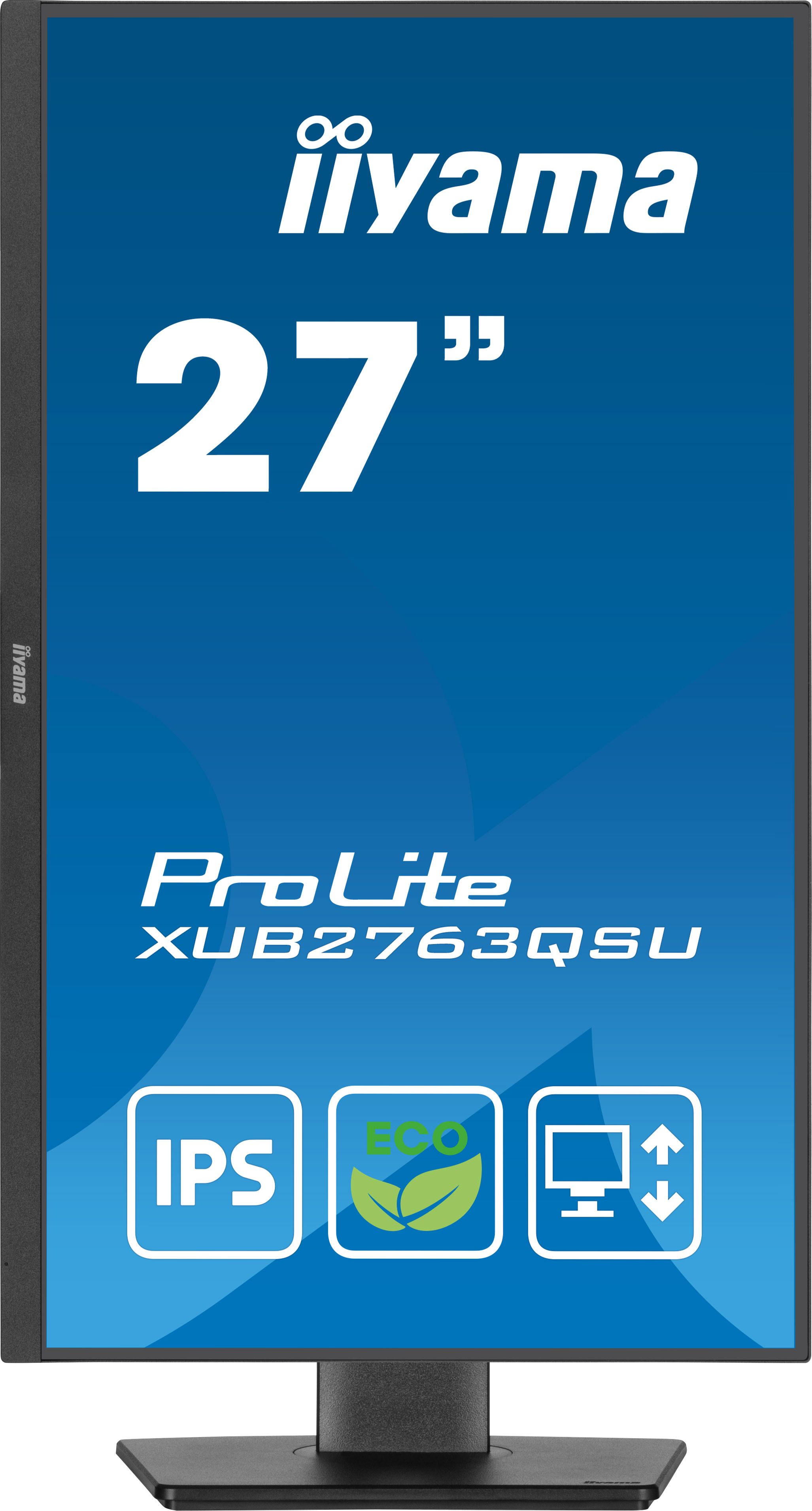 iiyama ProLite XUB2763QSU-B1 Monitor 68.6cm (27") WQHD, IPS, 2ms, HDMI, Displayport