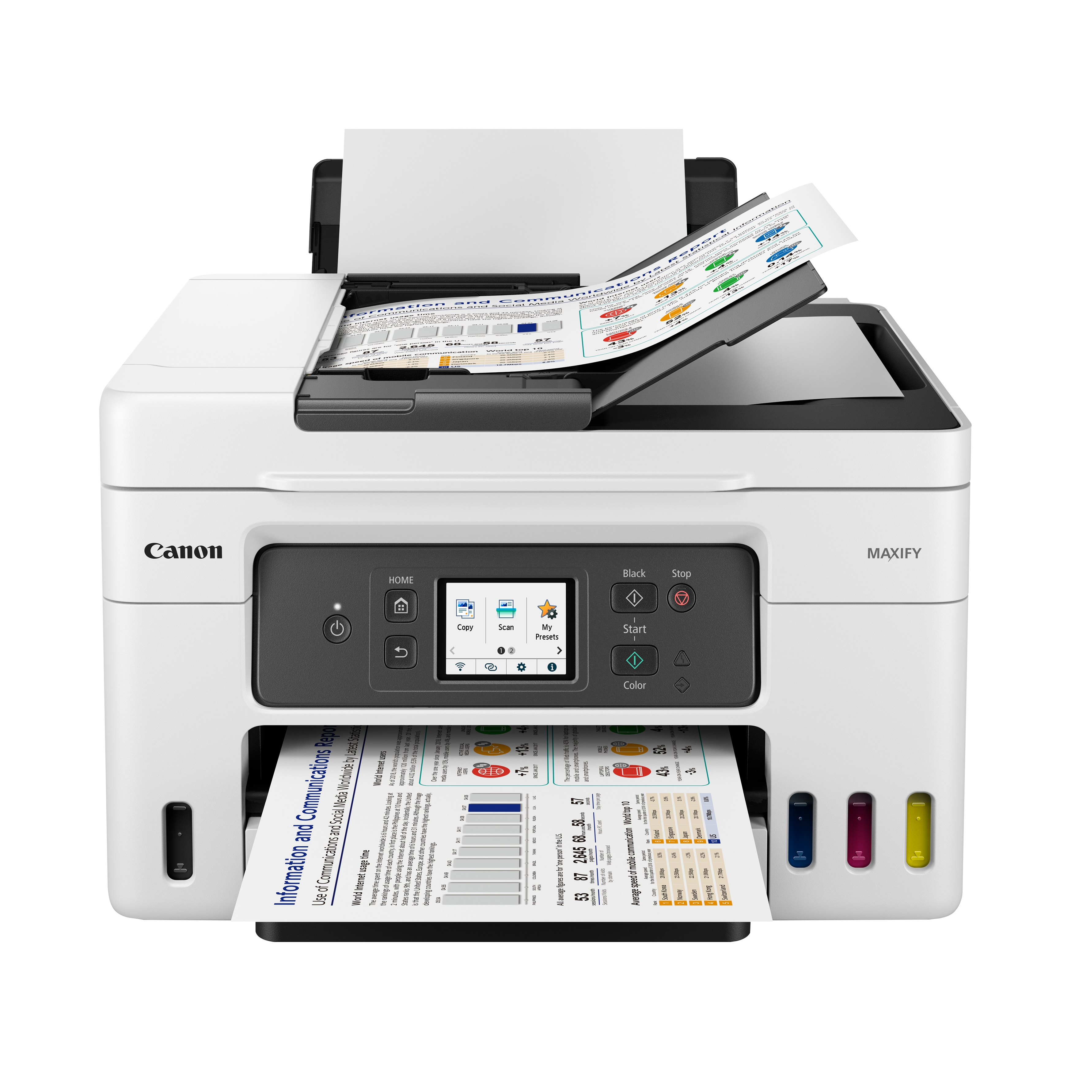 Canon MAXIFY GX4050 - Multifunktionsdrucker - Farbe - Tintenstrahl - wiederbefüllbar - Legal (216 x