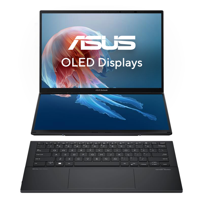 ASUS Zenbook Duo OLED UX8406CA-QL331W, 14" WUXGA OLED Touch, Core Ultra 9 285H, 32GB, 1TB, Win11