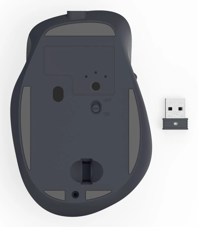 Hama WM-500 - Maus - Silent Click - ergonomisch - Für Rechtshänder - optisch - 6 Tasten - kabellos -