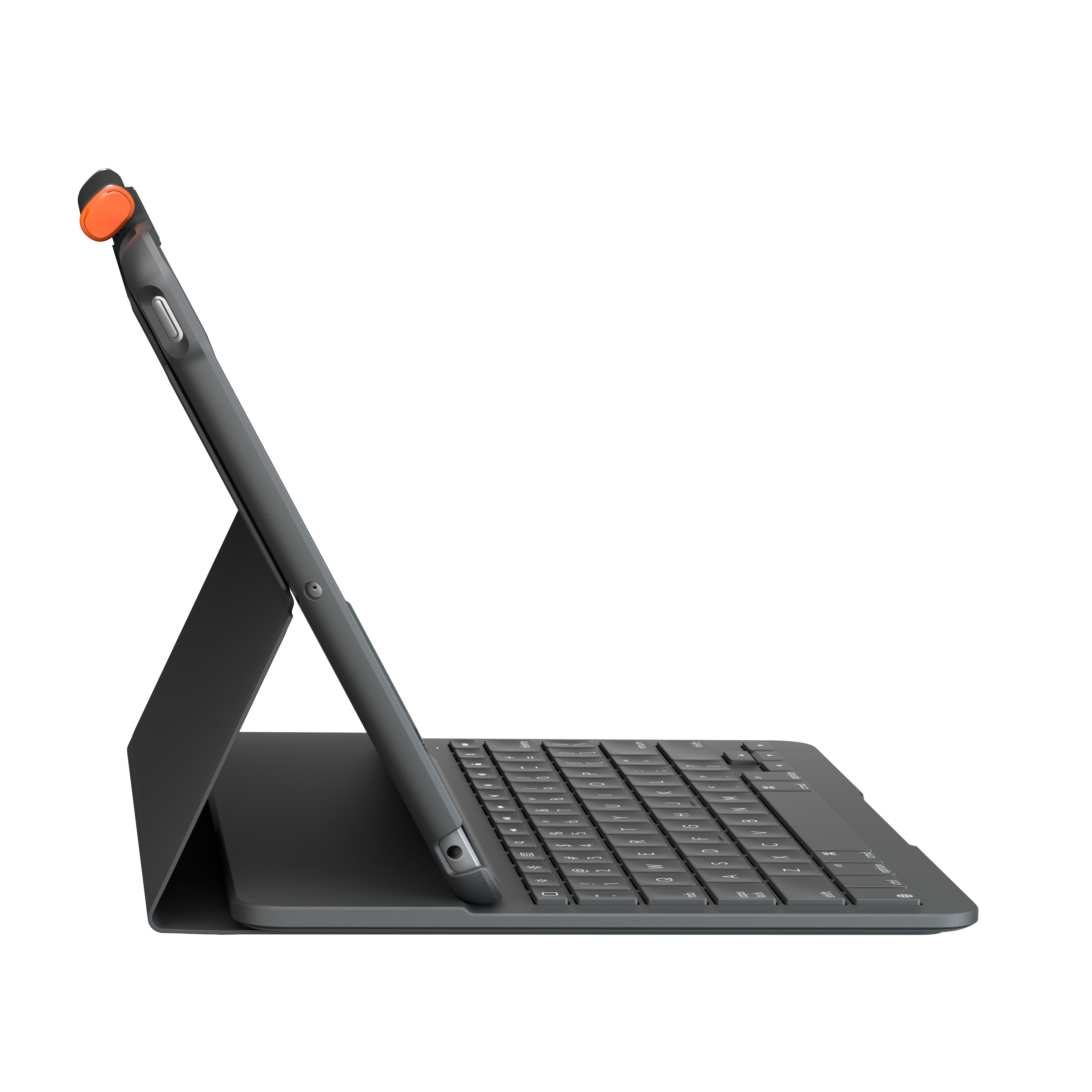 Logitech Slim Folio - Tastatur und Foliohülle - kabellos - Bluetooth - QWERTY - GB - Graphite - für