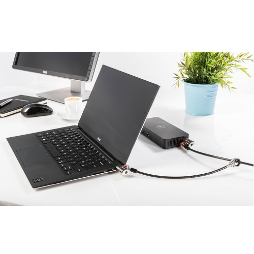 Dell 461-AAES, 1,8 m, Schlüssel, Karbonstahl, Schwarz, Edelstahl