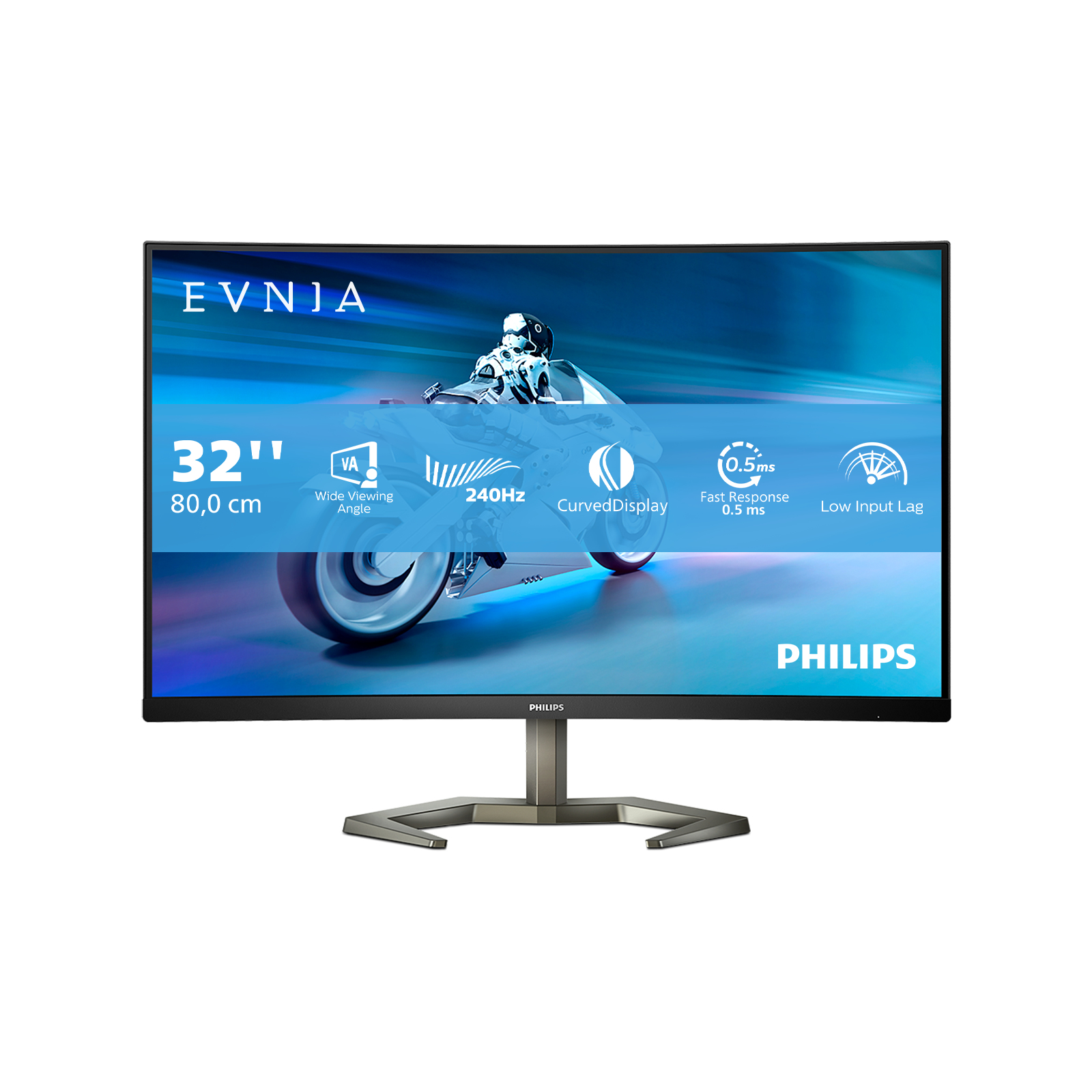 Philips Evnia 5000 32M1C5200W - LED-Monitor - Gaming - gebogen - 81.3 cm (32")