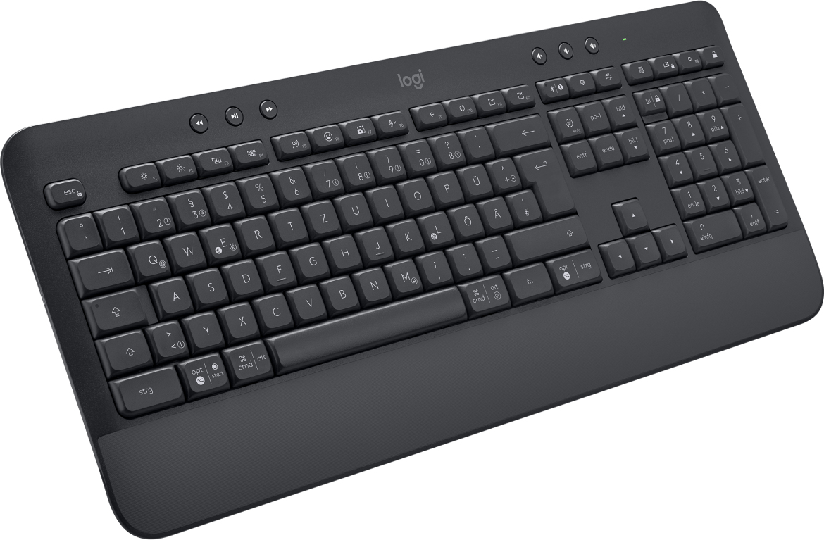 Logitech Signature K650 Comfort, Graphite, Logi Bolt, USB/Bluetooth, DE