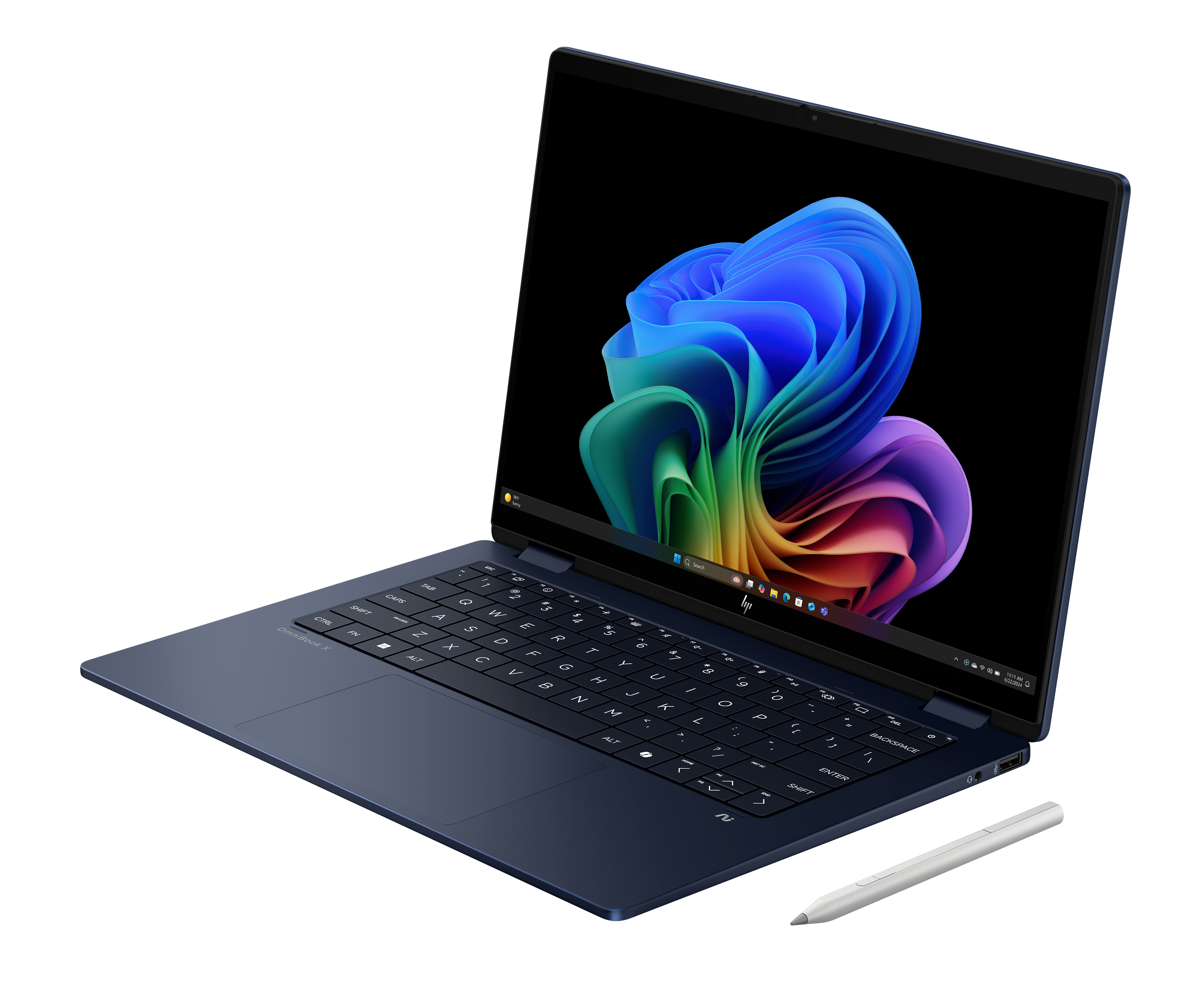 HP OmniBook X Flip Next Gen Laptop 14-fm0177ng - Flip-Design - Intel Core Ultra 7 258V / 2.2 GHz - W