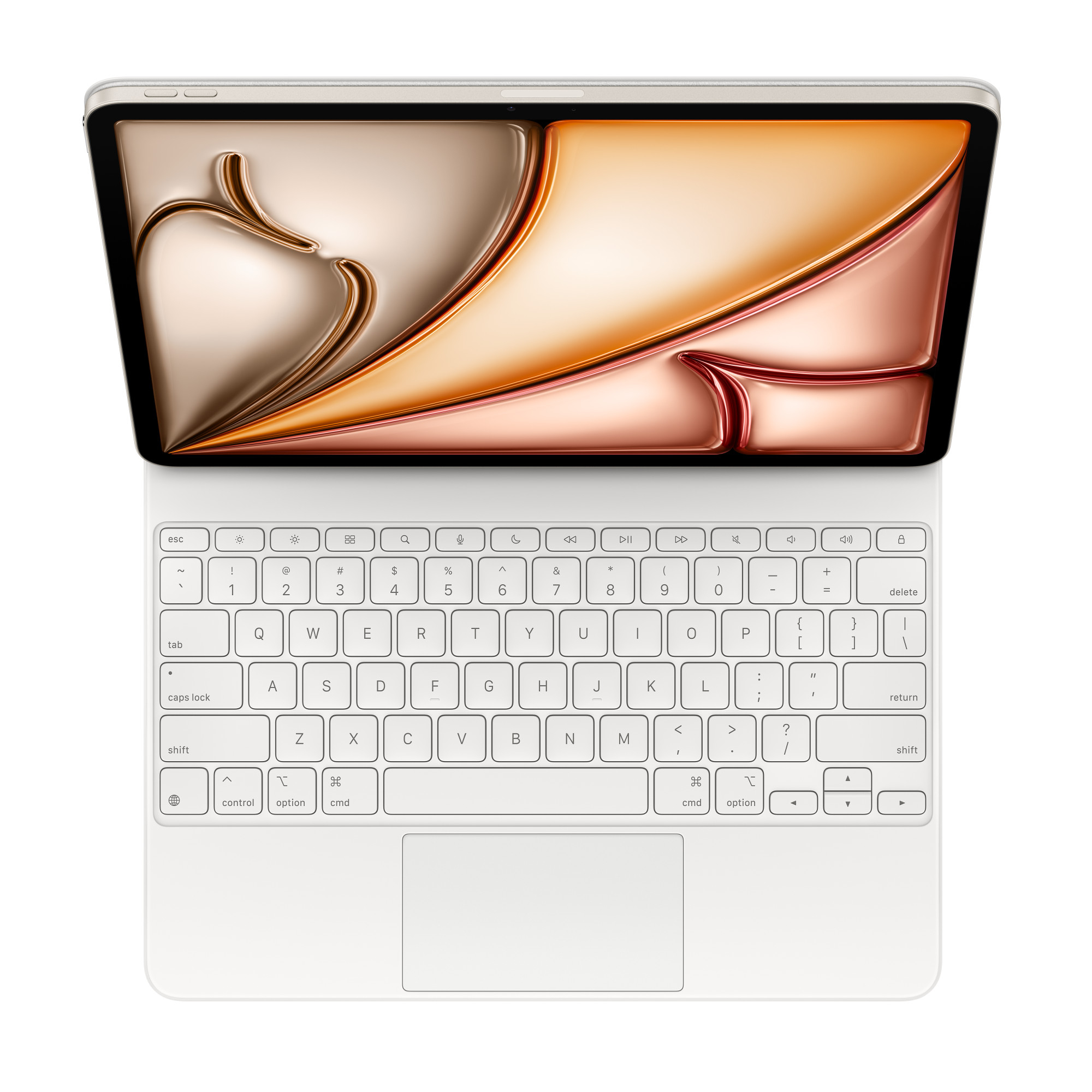 Apple Magic Keyboard, QWERTY, US Englisch, Trackpad, Scherenschalter, Apple, iPad Air 13 tum (M3) iP