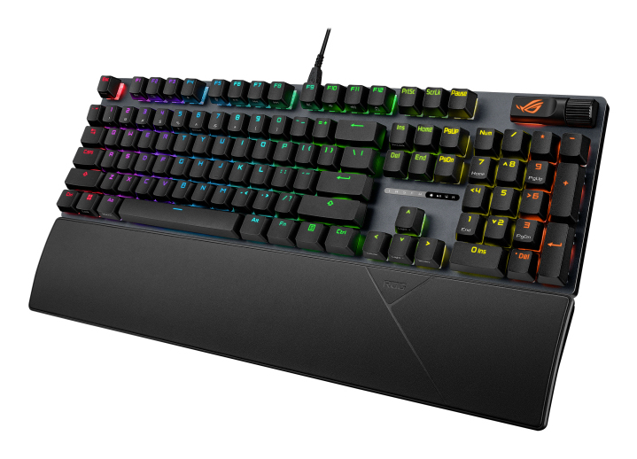 ASUS ROG Strix Scope II X, Volle Größe (100%), Kabelgebunden, USB, Mechanischer Switch, RGB-LED, Sch