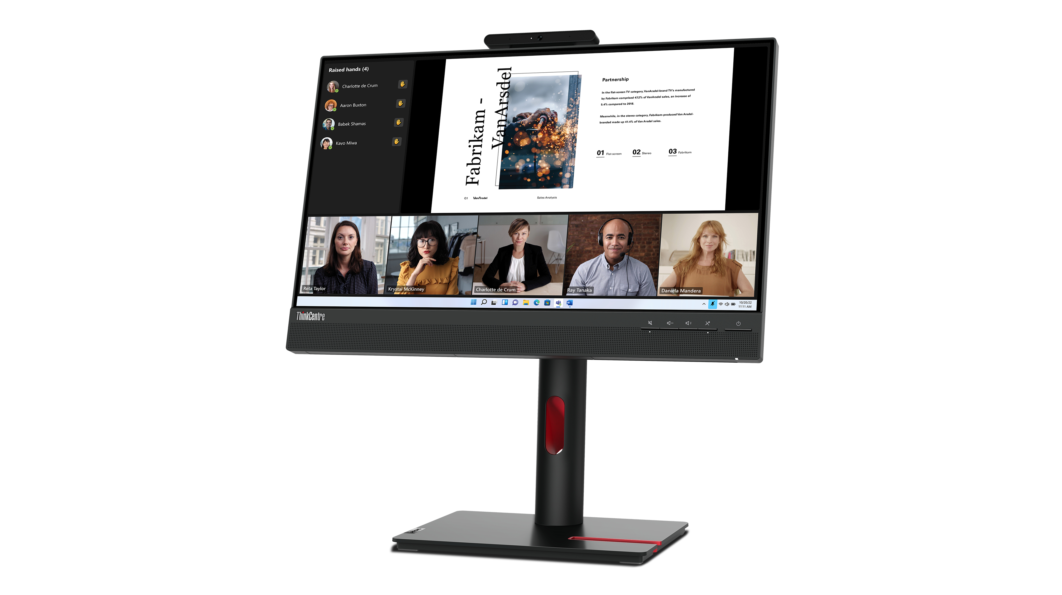 Lenovo ThinkCentre Tiny-in-One 22 Gen 5 - LED-Monitor - 55.9 cm (22")