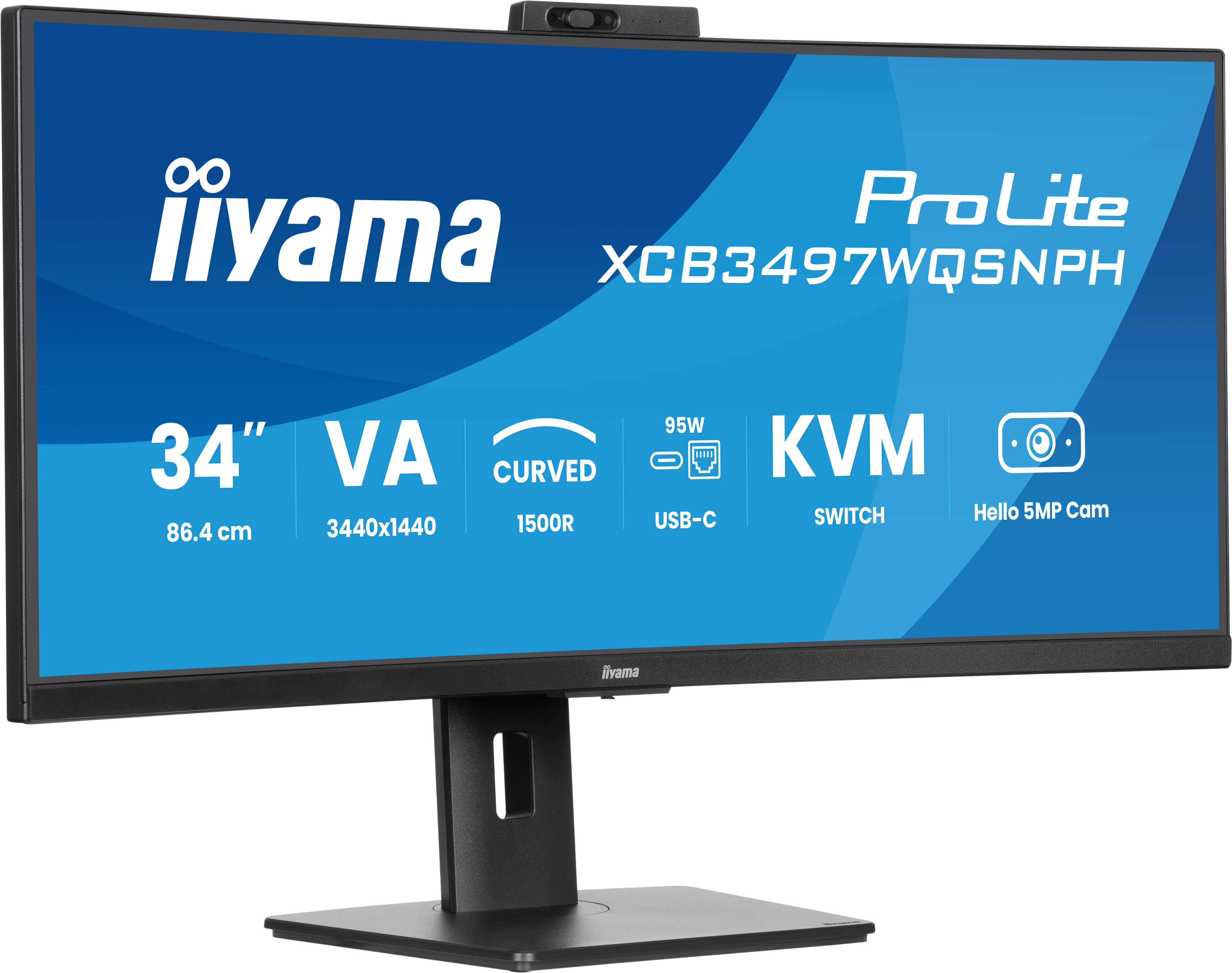 Iiyama ProLite XCB3497WQSNPH-B1 - LED-Monitor - gebogen - 86.4 cm (34")