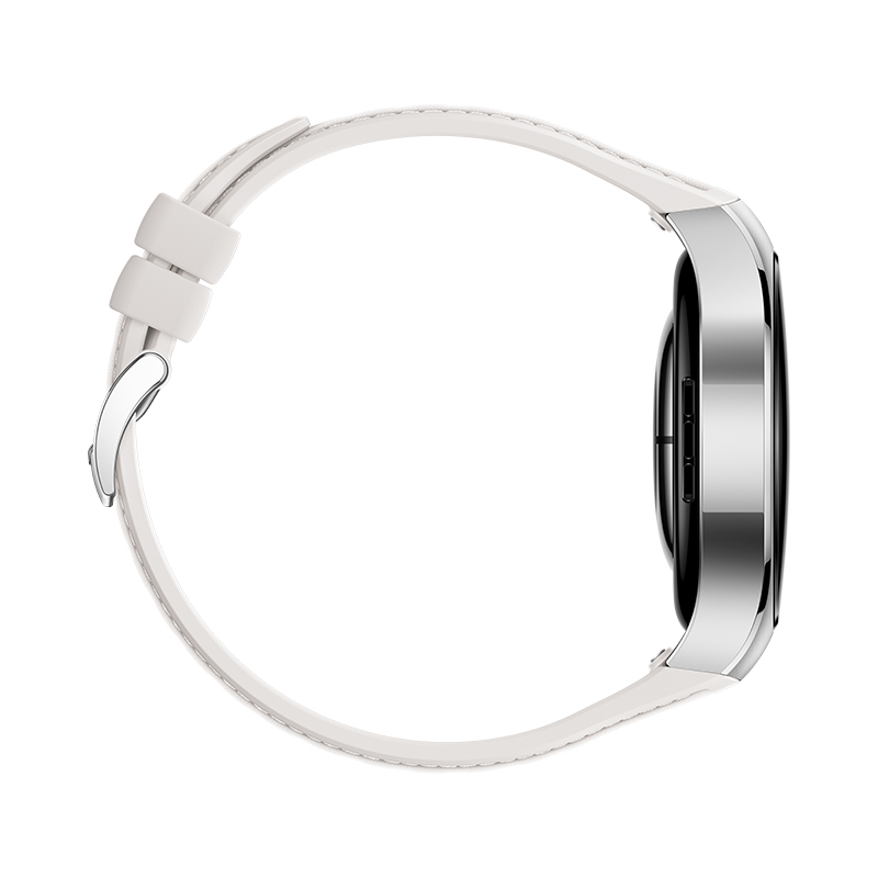 Huawei Watch 5 - 42 mm - Edelstahl 316L - intelligente Uhr mit Riemen - Verbundmaterial - weiß - Han