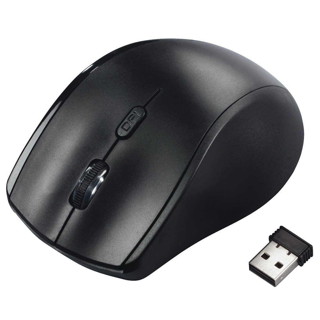 Hama "Riano" - Maus - Für Linkshänder - optisch - 3 Tasten - kabellos - kabelloser Empfänger (USB)