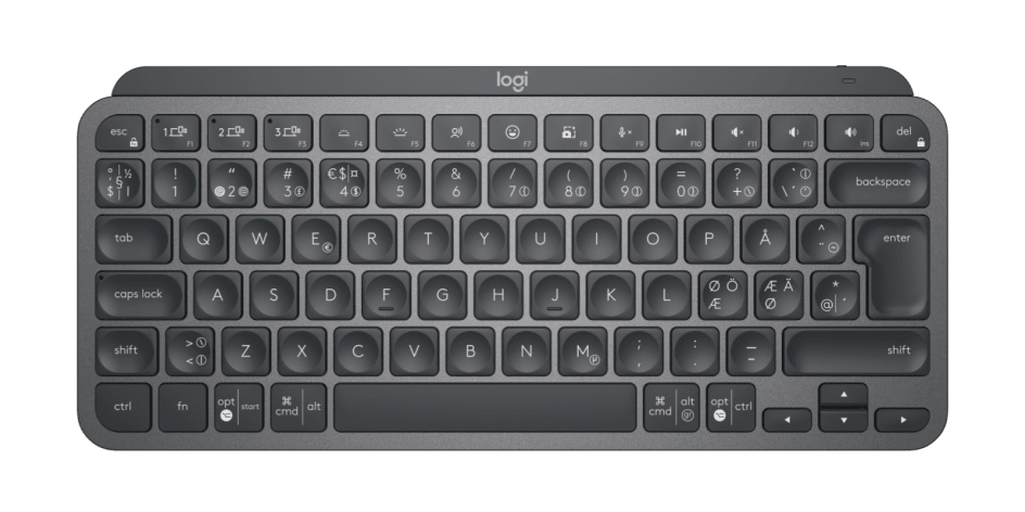 Logitech MX Keys Mini Combo for Business, Kabellos, RF Wireless + Bluetooth, QWERTY, Graphit, Maus e