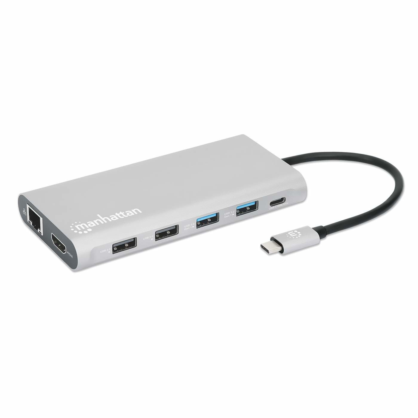 Manhattan USB-C Dock/Hub with Card Reader and MST, Ports (x10):