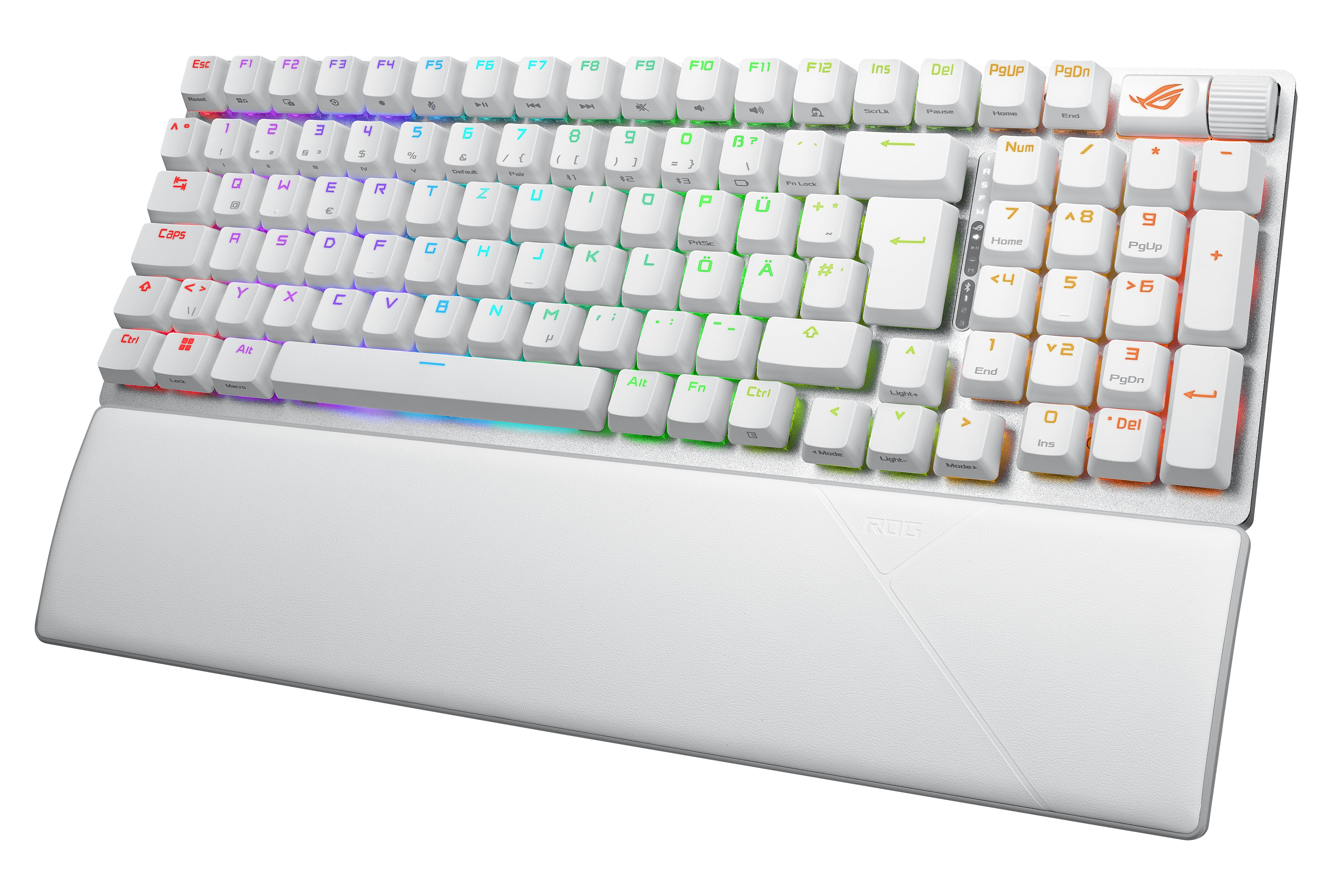 ASUS ROG Strix Scope II 96 - Tastatur - 96% - backlit - kabellos - USB, 2.4 GHz, Bluetooth 5.1 - Tas