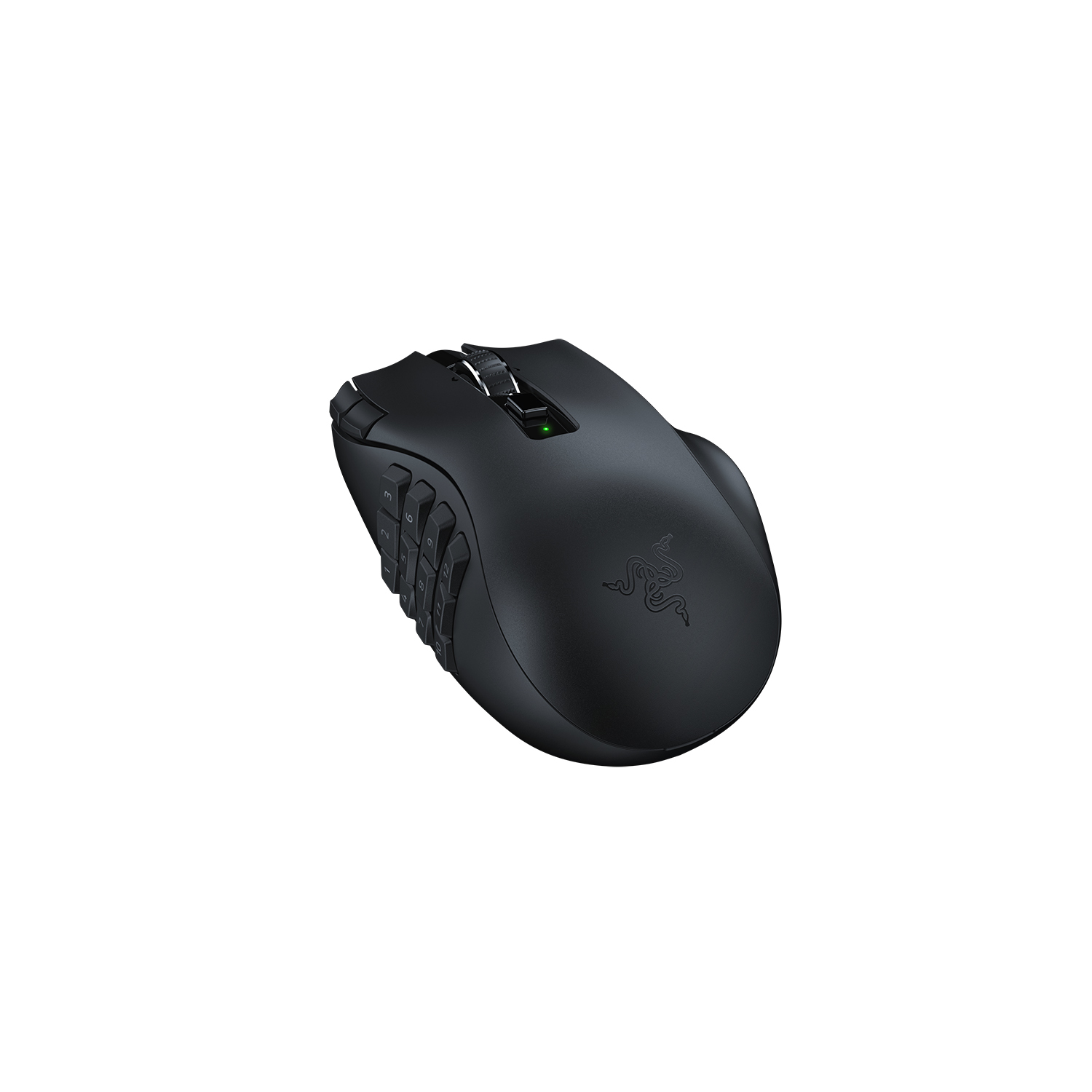 Razer Naga V2 HyperSpeed - Maus - ergonomisch - Für Rechtshänder - optisch - 21 Tasten - kabellos -