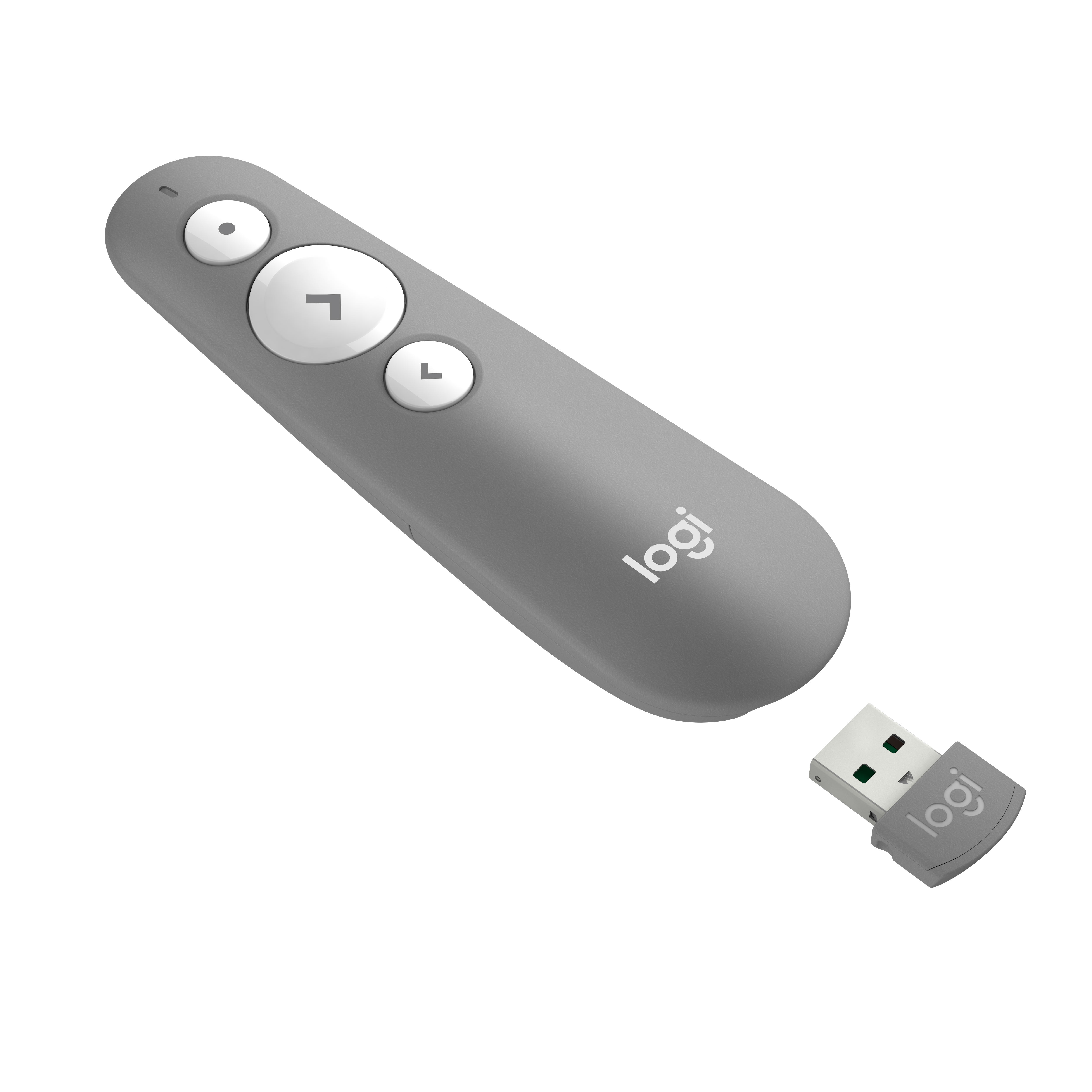 Logitech R500 Laser Presentation Remote, Bluetooth/RF, USB, 20 m, Grau