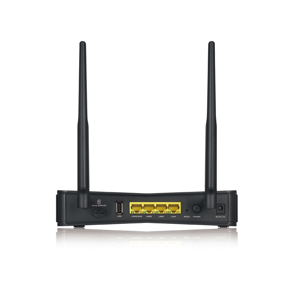 ZyXEL LTE3301-PLUS, Wi-Fi 5 (802.11ac), Dual-Band (2,4 GHz/5 GHz), Ethernet/LAN, 3G, Schwarz, Tablet