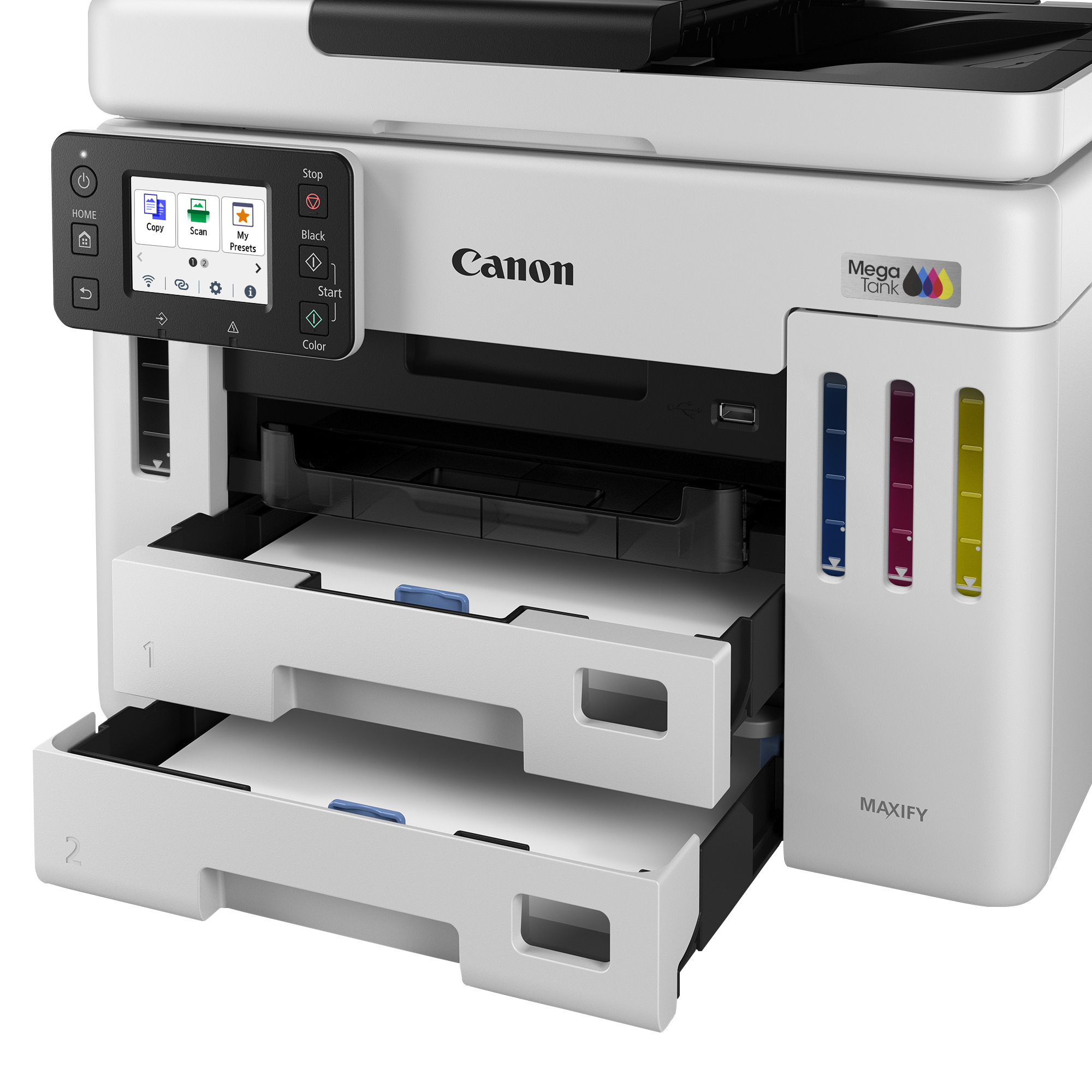 Canon MAXIFY GX7150 MegaTank - Multifunktionsdrucker - Farbe - Tintenstrahl - CISS - Legal (216 x 35