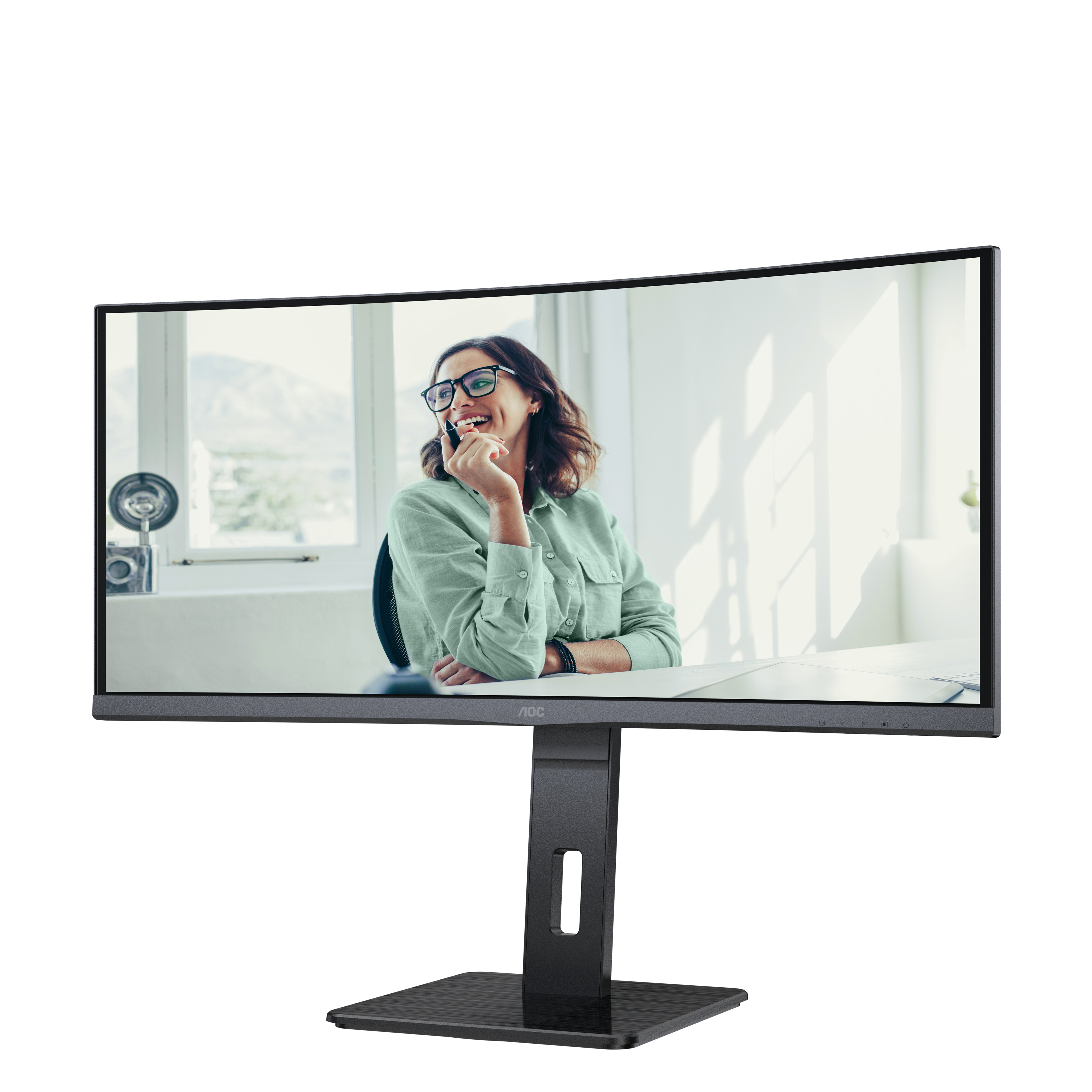 AOC Pro-line CU34P3CV Curved-Monitor 86.36cm (34") UWQHD, VA, 4ms, HDMI, Displayport, USB