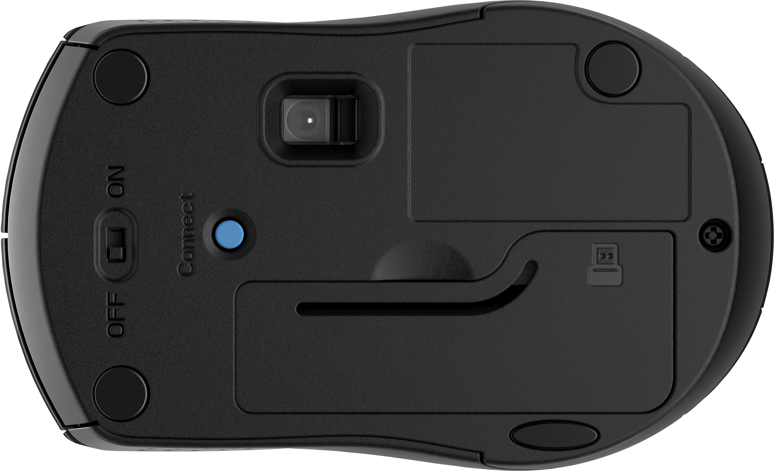 HP 220 Silent - Maus - kabellos - 2.4 GHz - Schwarz