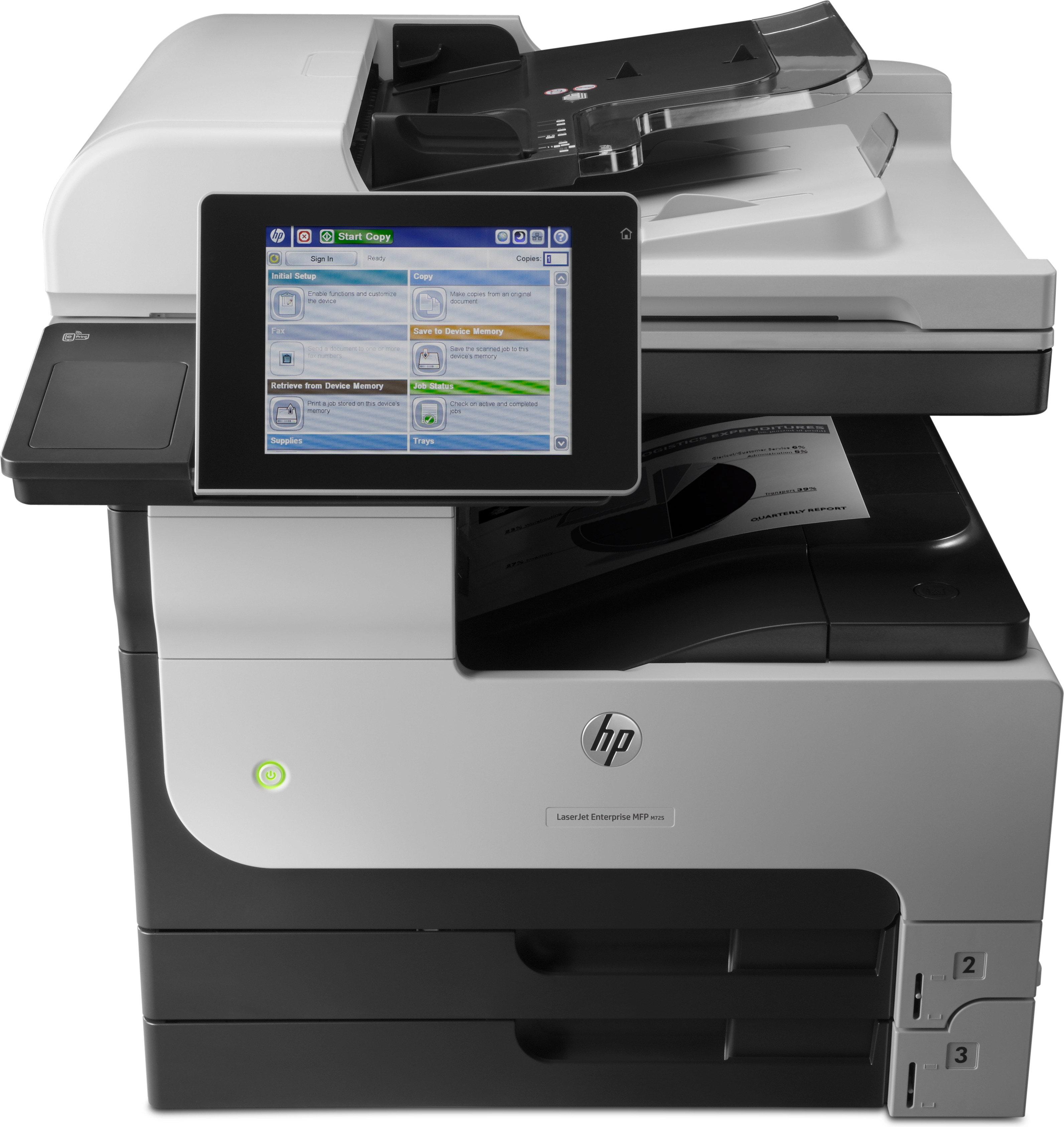 HP LaserJet Enterprise MFP M725dn - Multifunktionsdrucker - s/w - Laser - A3 (297 x 420 mm)
