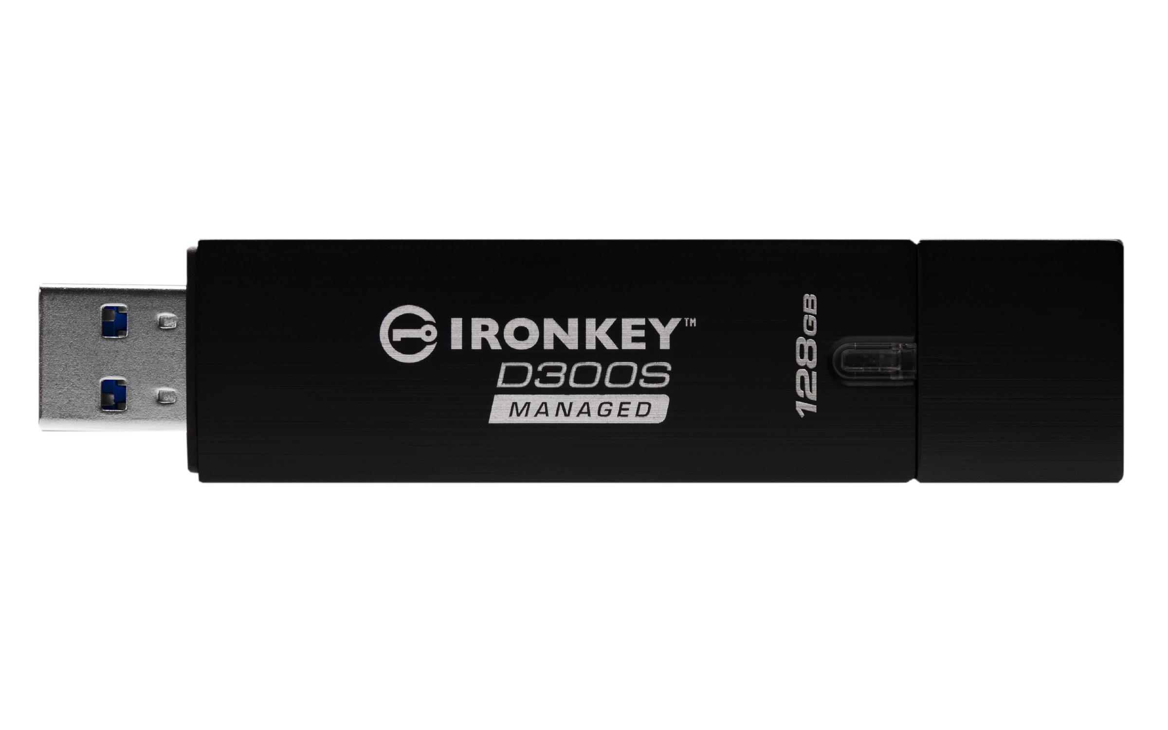 Kingston IronKey D300 - 128 GB - USB Typ-A - 3.2 Gen 1 (3.1 Gen 1) - 250 MB/s - Kappe - Schwarz