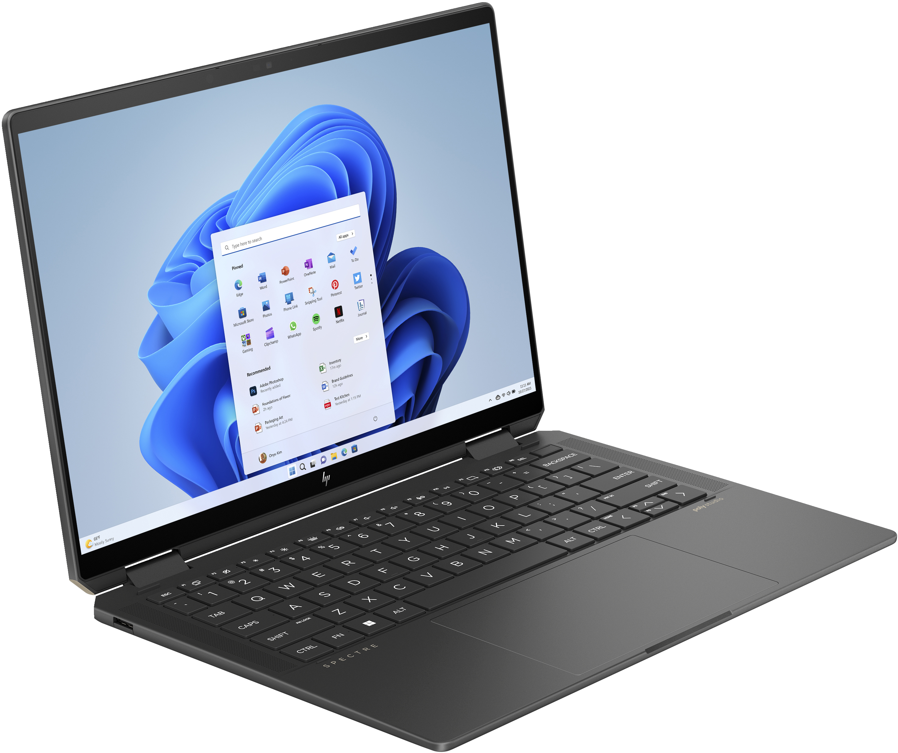 HP Spectre x360 14-eu0078ng, Intel Core Ultra 7, 35,6 cm (14"), 2880 x 1800 Pixel, 32 GB, 2 TB, Wind