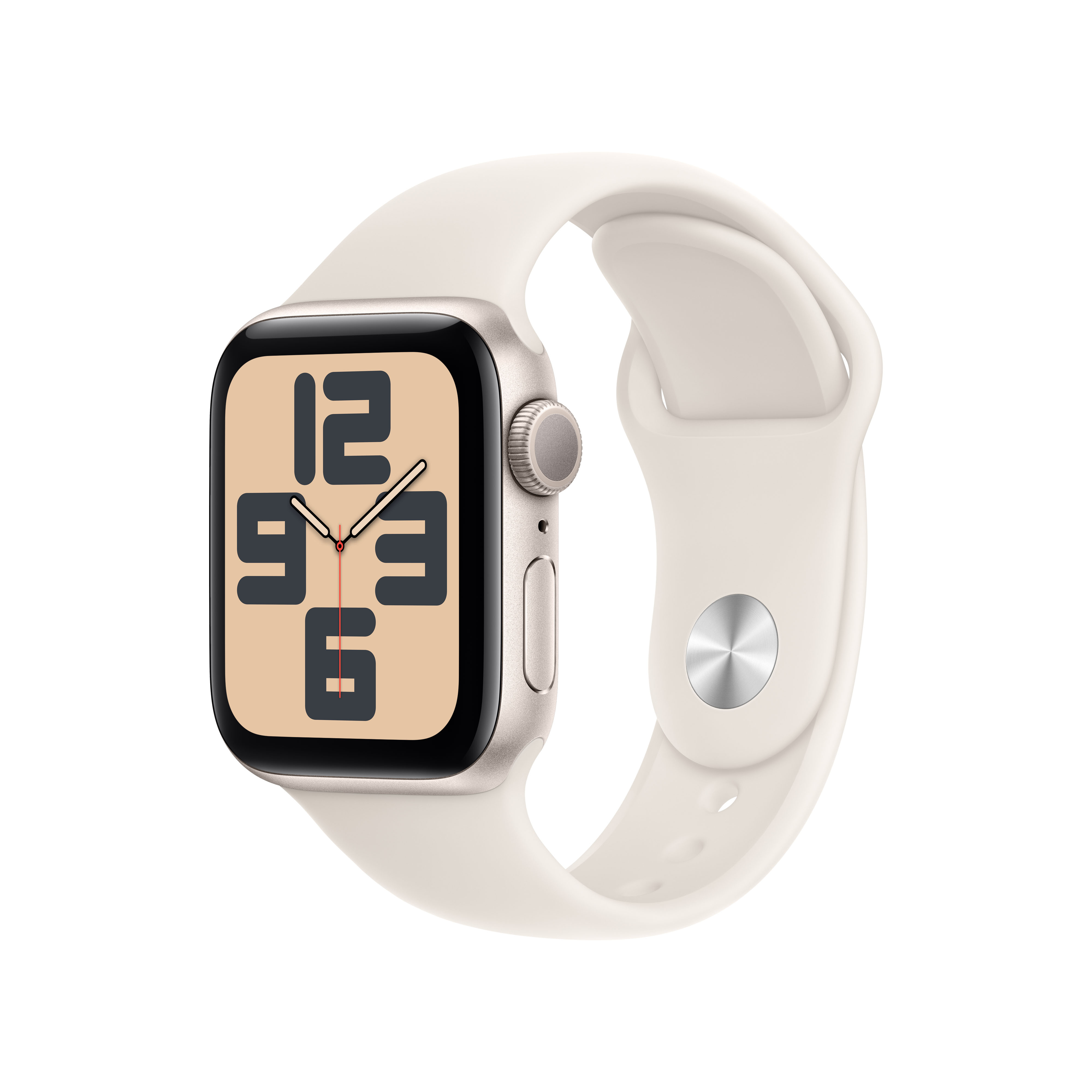 Apple Watch SE (2022) (GPS) 40mm Polarstern mit Sportarmband S/M Polarstern