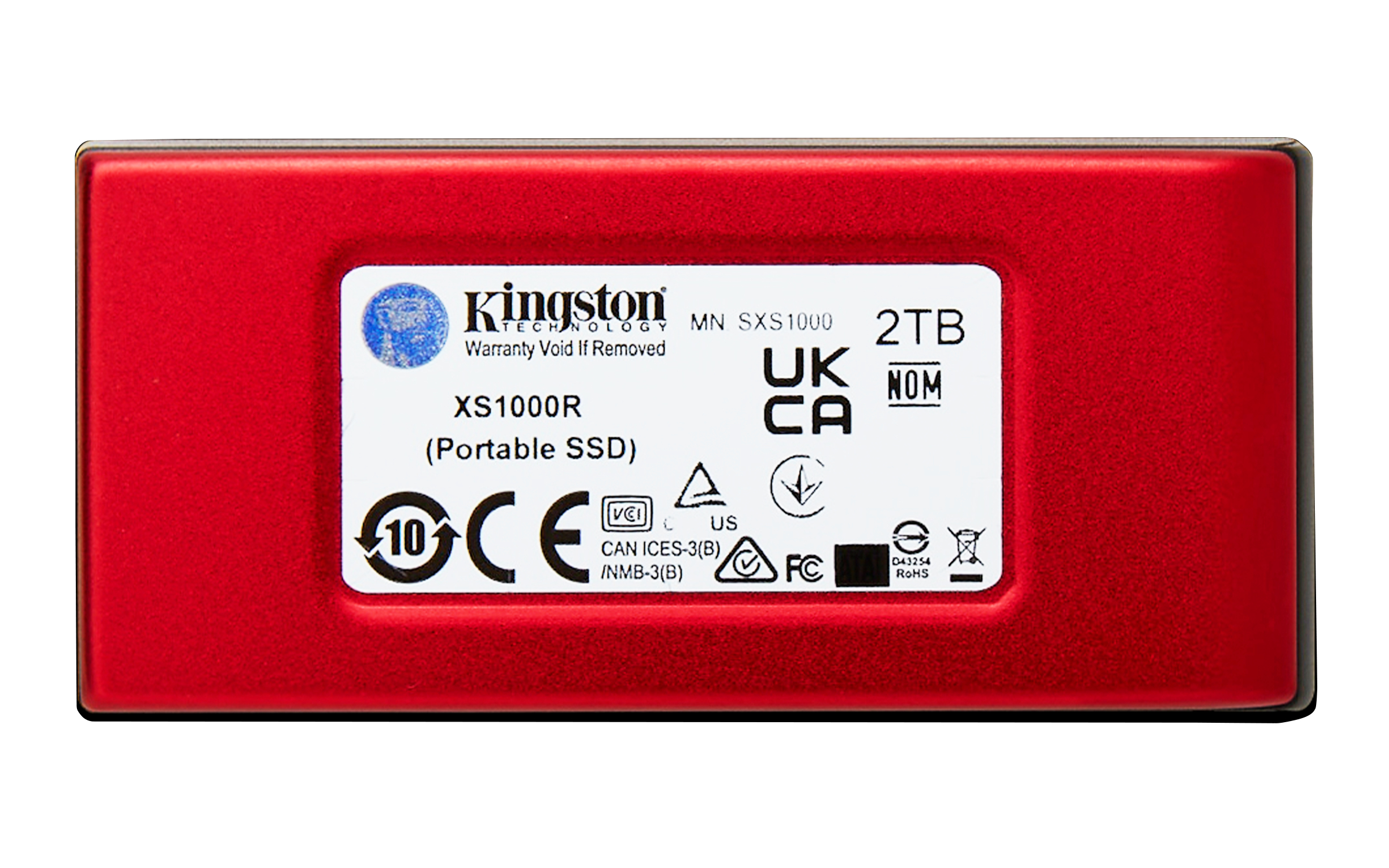 Kingston XS1000 - SSD - 2 TB - extern (tragbar) - USB 3.2 Gen 2 (USB-C Steckverbinder)