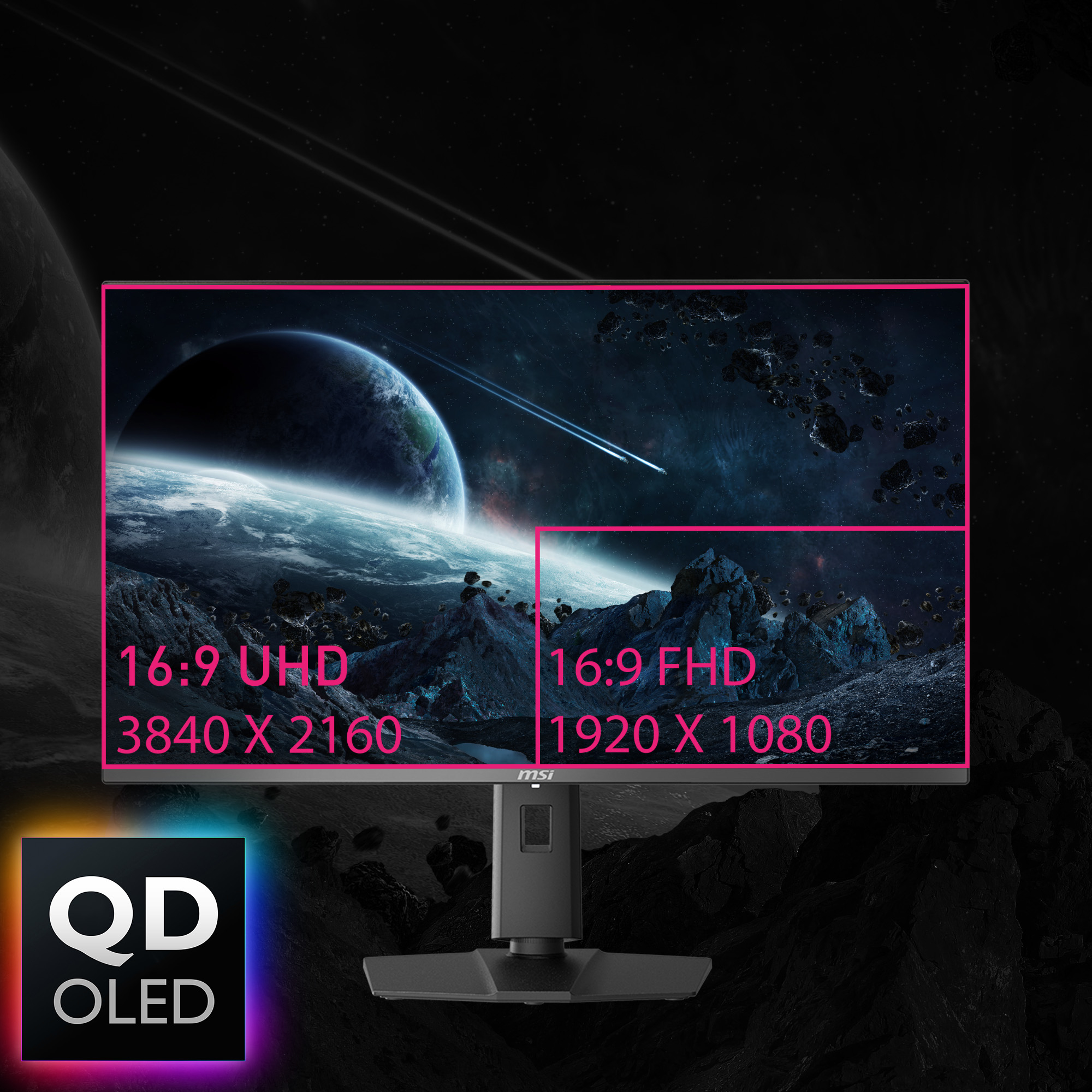MSI MPG 321URXDE QD-OLED - OLED-Monitor - Gaming - 80 cm (31.5")