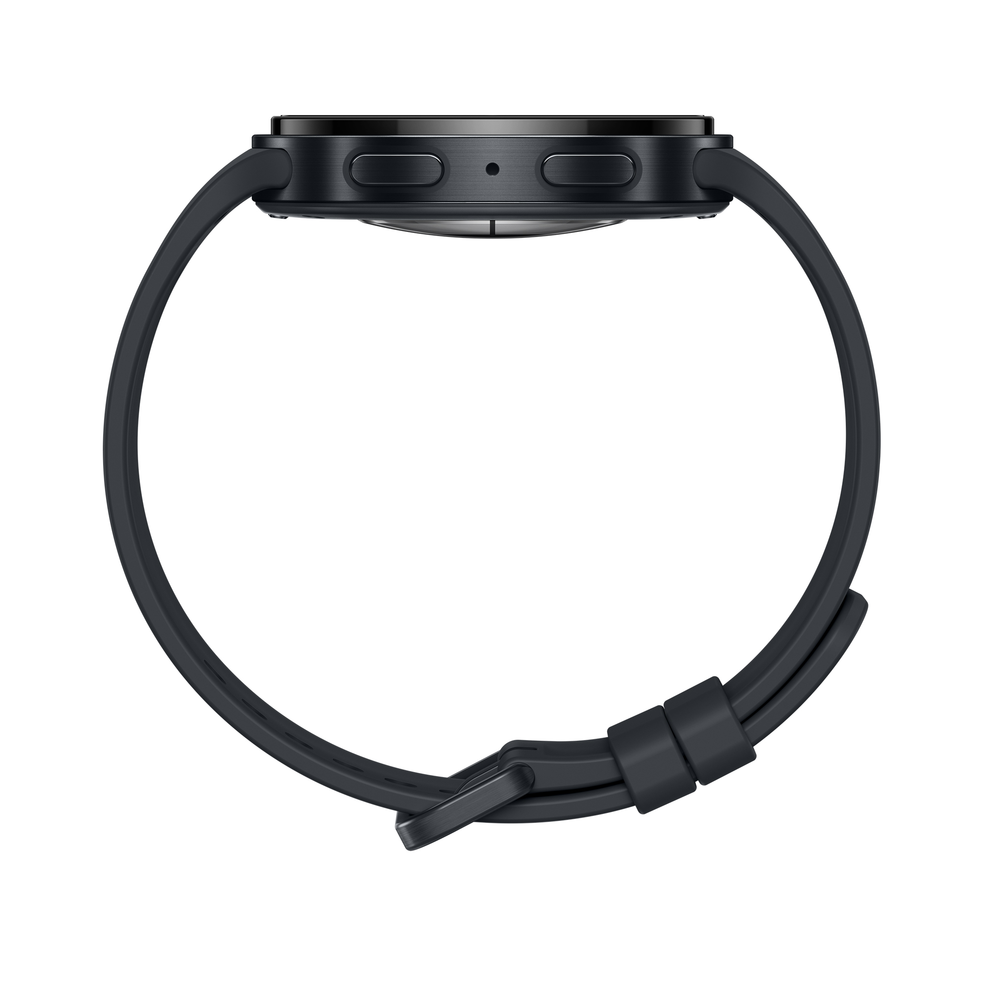 Samsung Galaxy Watch9 - 44 mm - Carbon-Schwarz - intelligente Uhr mit Sportband - schwarz - Bandgröß