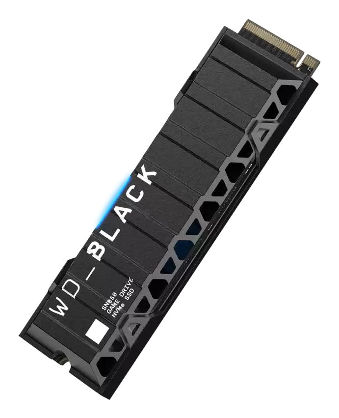 Western Digital WD_BLACK SN850 NVMe SSD 1TB, M.2 2280 / M-Key / PCIe 4.0 x4, Kühlkörper, retail