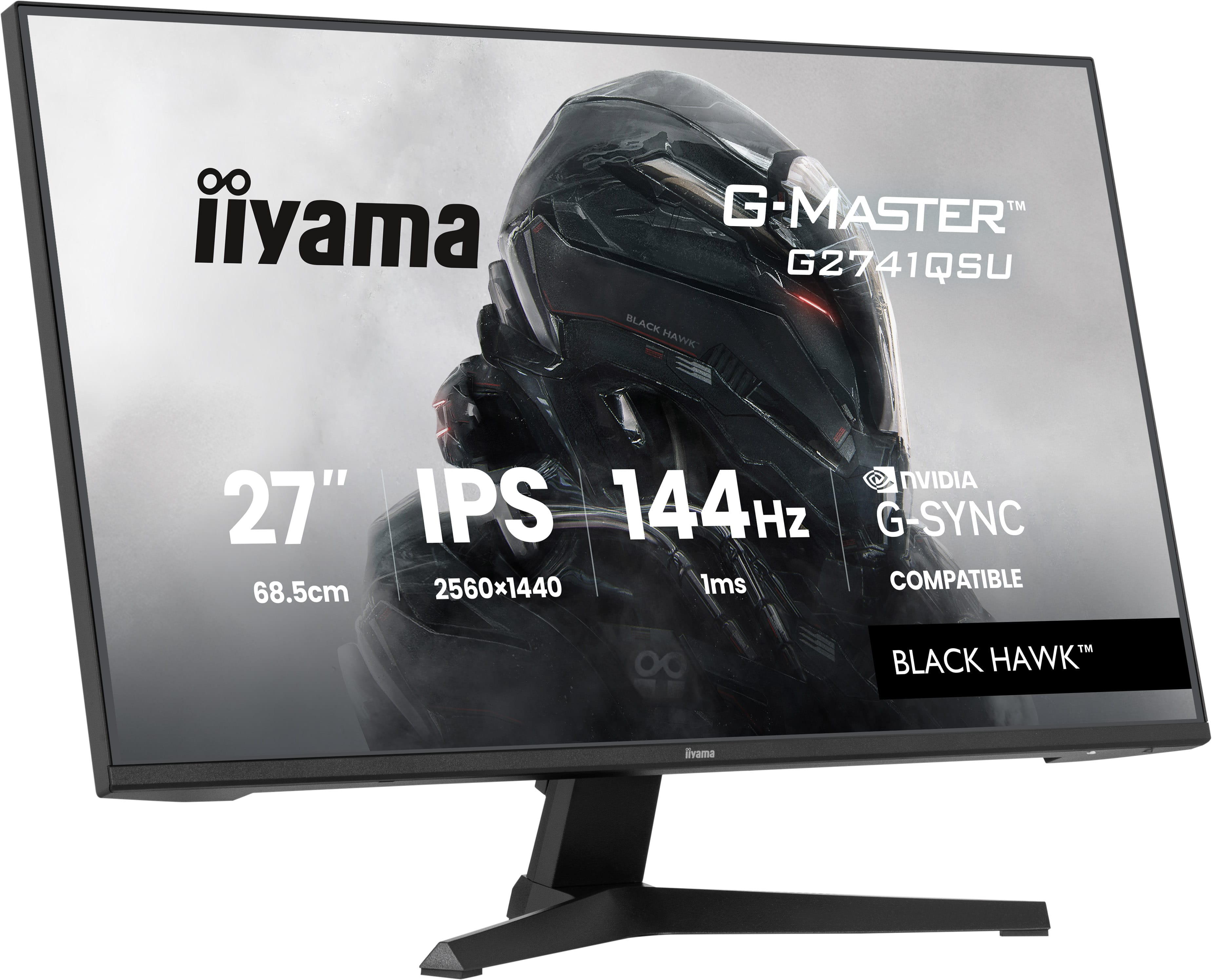 Iiyama G-MASTER Black Hawk G2741QSU-B1 - LED-Monitor - Gaming - 68.6 cm (27")