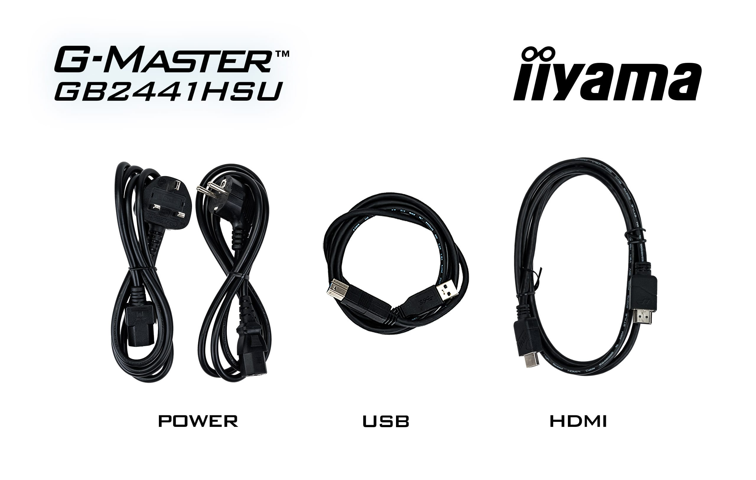 iiyama G-Master GB2441HSU-B1 Black Hawk Monitor 60.5cm (23.8") Full HD, IPS, 1ms, HDMI, DP, USB