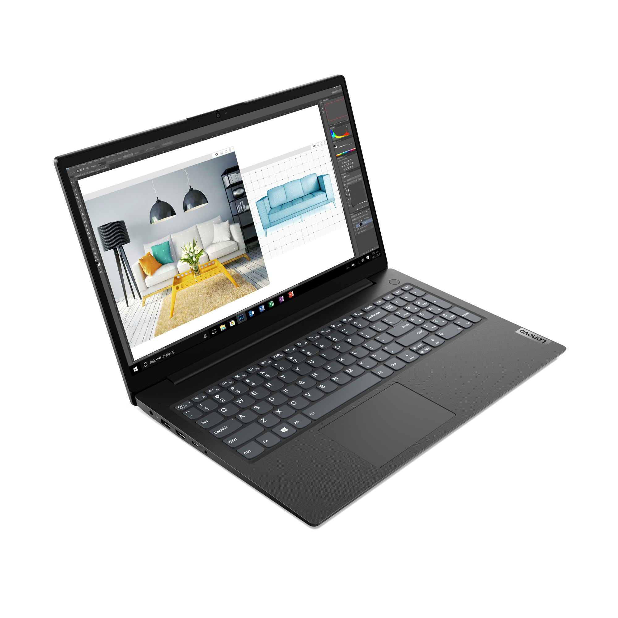 Lenovo V15 G2-IJL N6000//256SSD/FHD/matt/noOS - Notebook - 256 GB