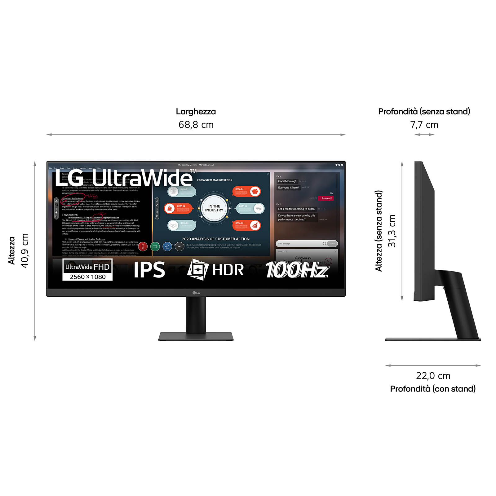LG UltraWide 29U511A-B - LED-Monitor - 73 cm (29")