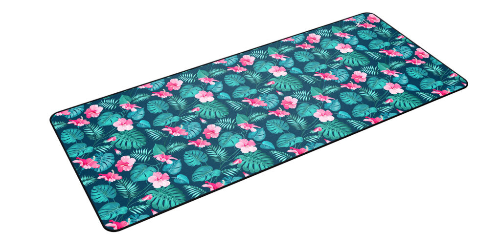 Cherry XTRFY GP5-XL-TROPICAL, Mehrfarbig, Abbildung, Tuch, Gummi, Anti-Rutsch-Basis, Gaming-Mauspad
