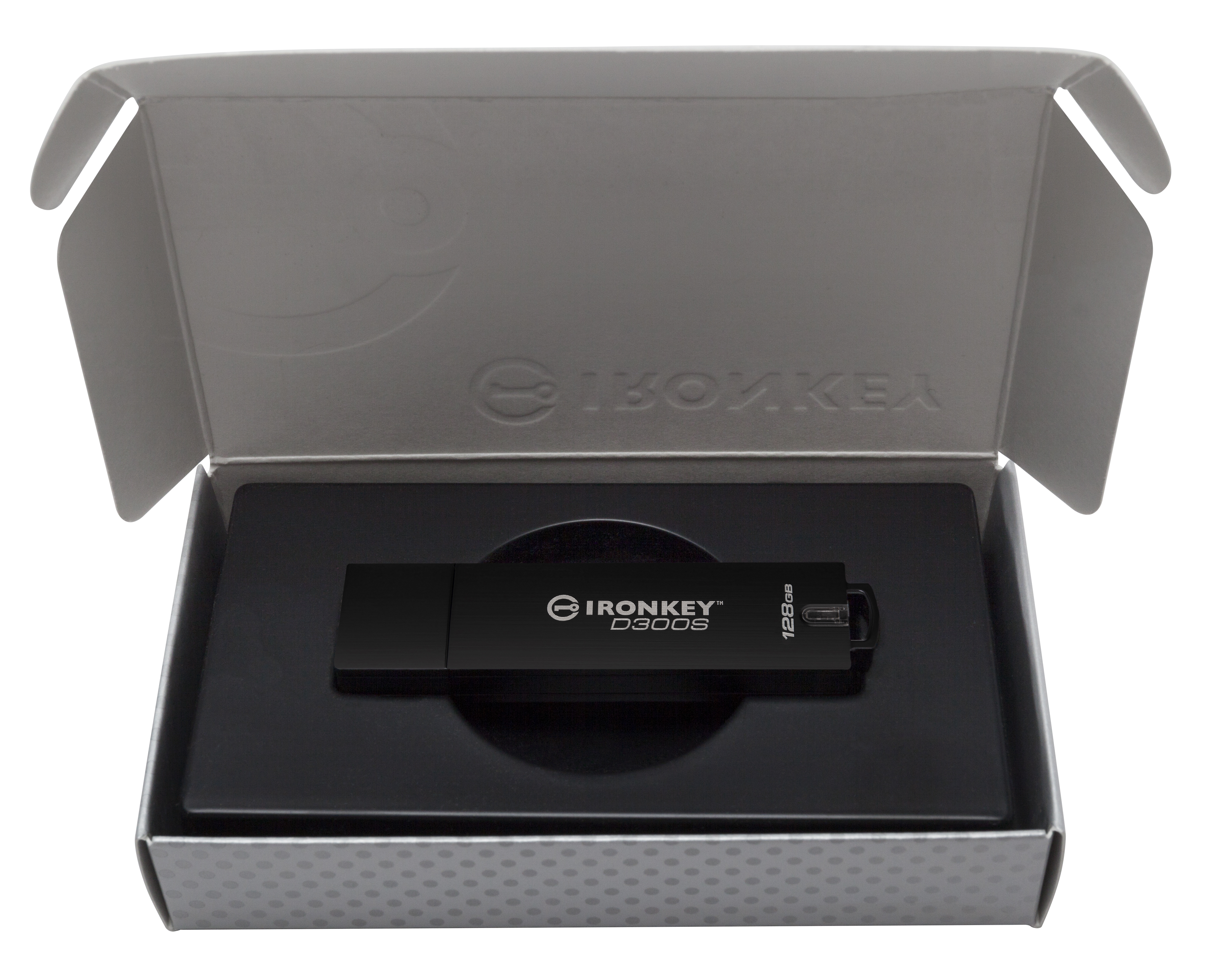 Kingston IronKey 128GB D300S AES 256 XTS verschlüsselter USB-Stick, 128 GB, USB Typ-A, 3.2 Gen 1 (3.