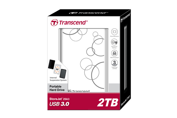 Transcend StoreJet 25A3 - Festplatte - 2 TB - extern (tragbar)