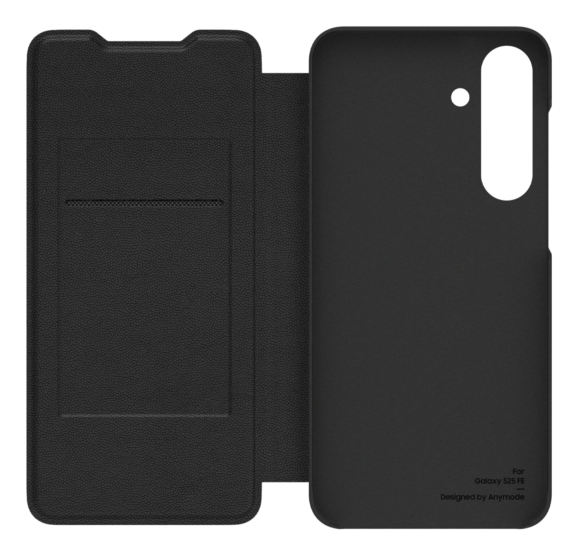 Samsung Anymode Wallet Flip Cover für Galaxy S25 FE, Polycarbonat schwarz