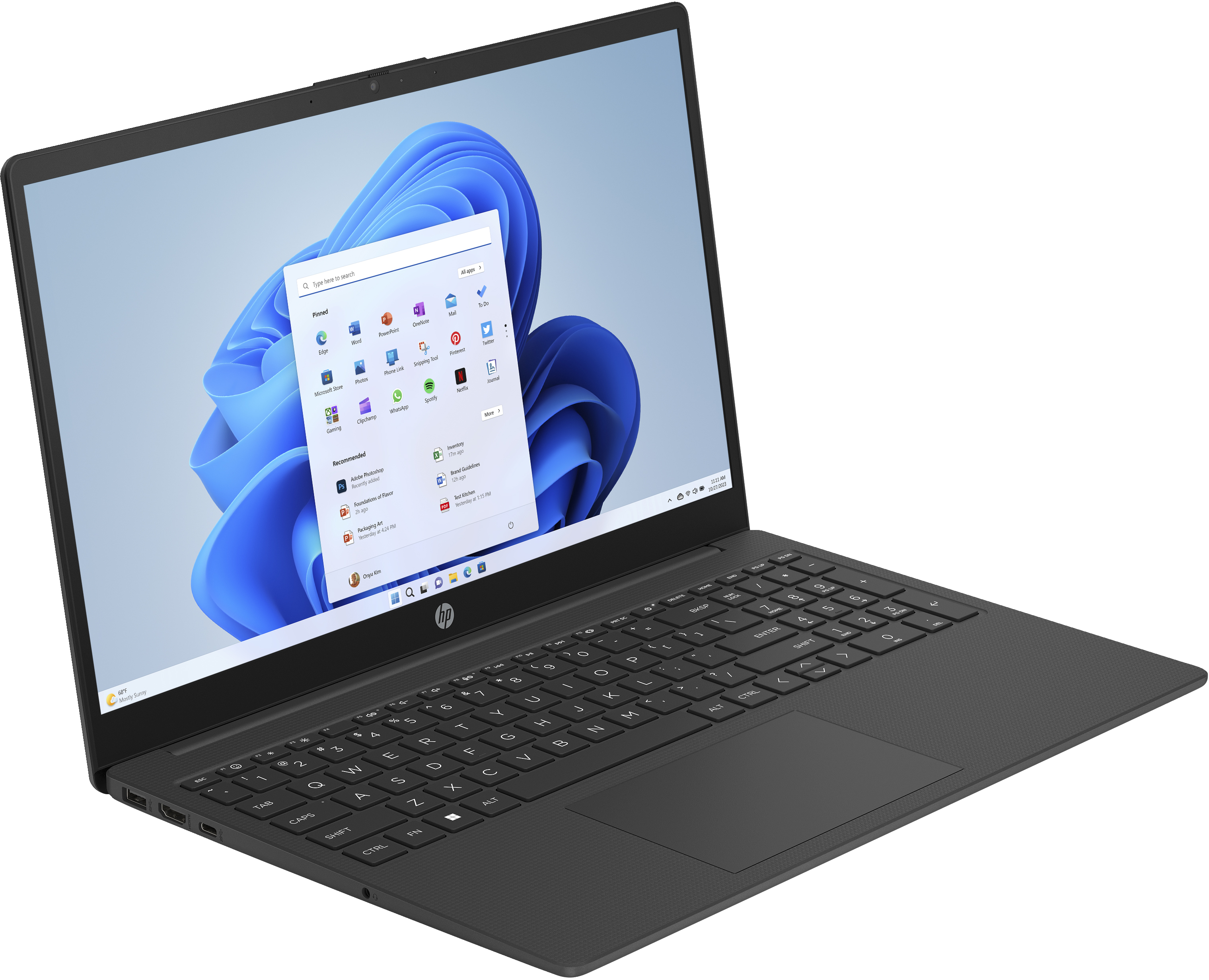 HP Laptop 15-fc0031ng - AMD Ryzen 3 7320U / 2.4 GHz - Win 11 Home - Radeon 610M - 8 GB RAM - 512 GB