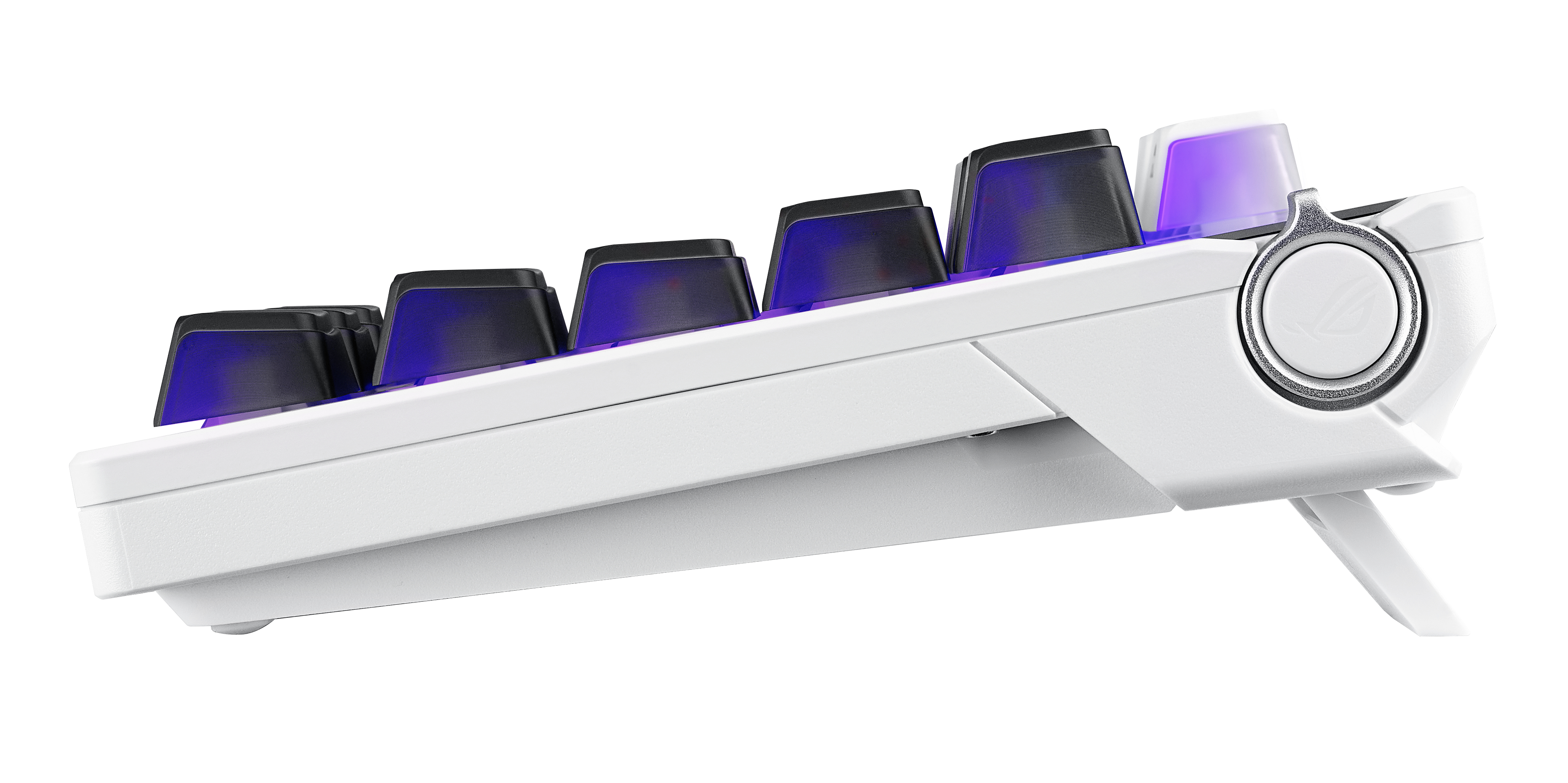 ASUS ROG Azoth X, Verkabelt & Kabellos, USB + RF Wireless + Bluetooth, Mechanischer Switch, QWERTZ,
