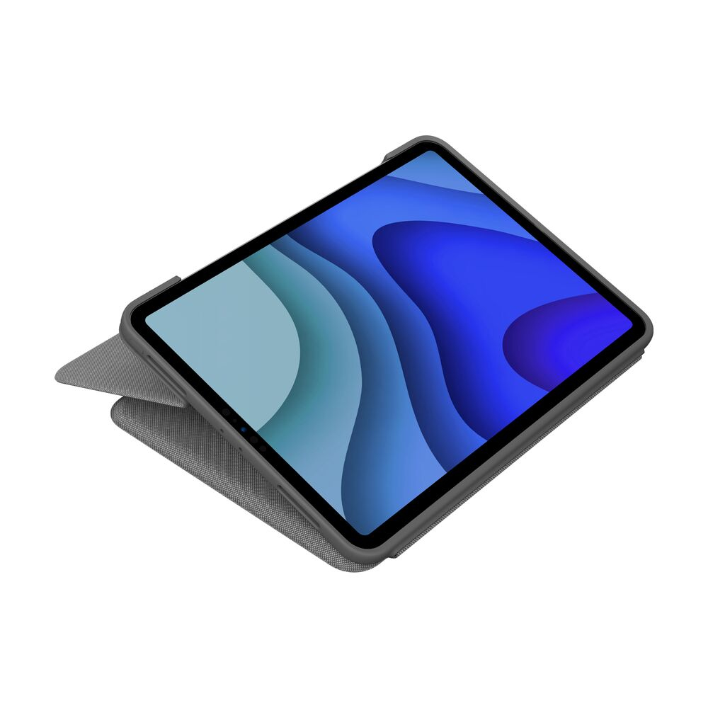 Logitech Folio Touch - Tastatur und Foliohülle - mit Trackpad - hinterleuchtet - Apple Smart connect