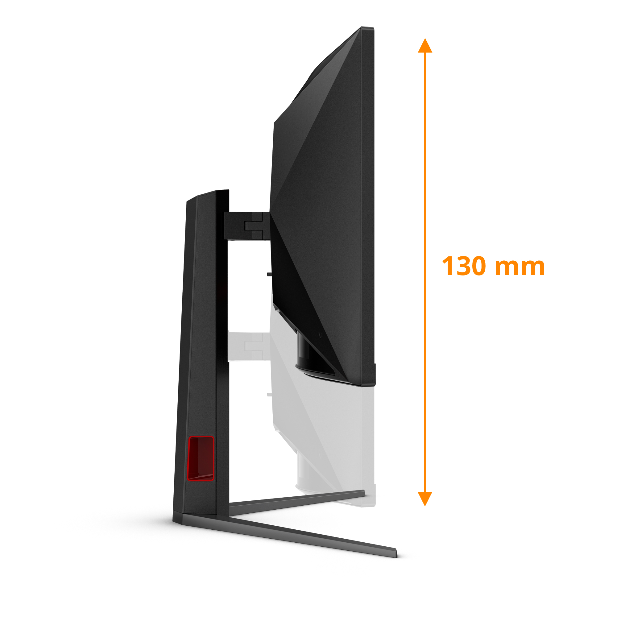 AOC G4 CU34G4, 86,4 cm (34"), 3440 x 1440 Pixel, Wide Quad HD, LED, 1 ms, Schwarz, Rot