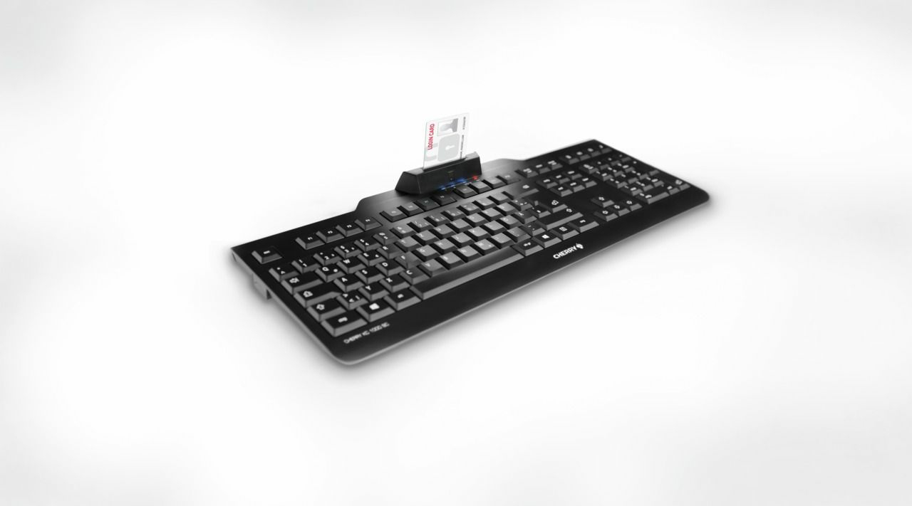 Cherry KC 1000 SC - Tastatur - USB - Schwarz
